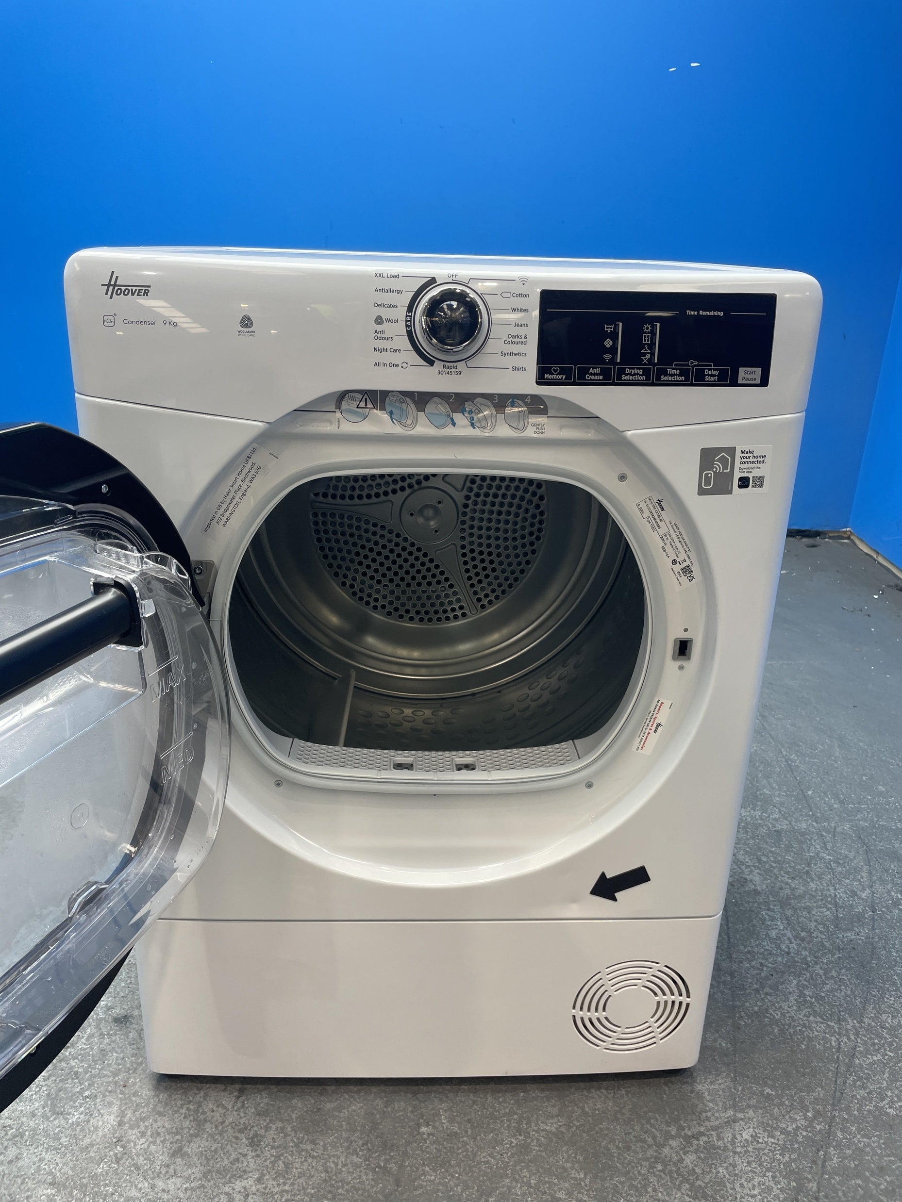 #GRC-158-983 - Hoover H-DRY 350 HREC9TBE-80 9kg Condenser Tumble Dryer