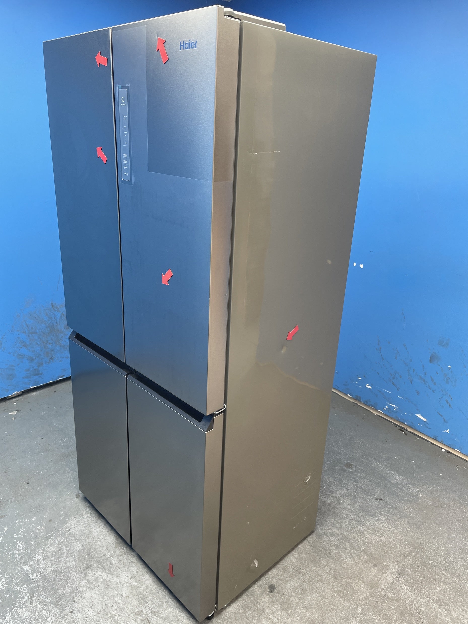 #GRC-157-887 - Haier HCR7818DNMM Cube 83 Total No Frost American Fridge Freezer