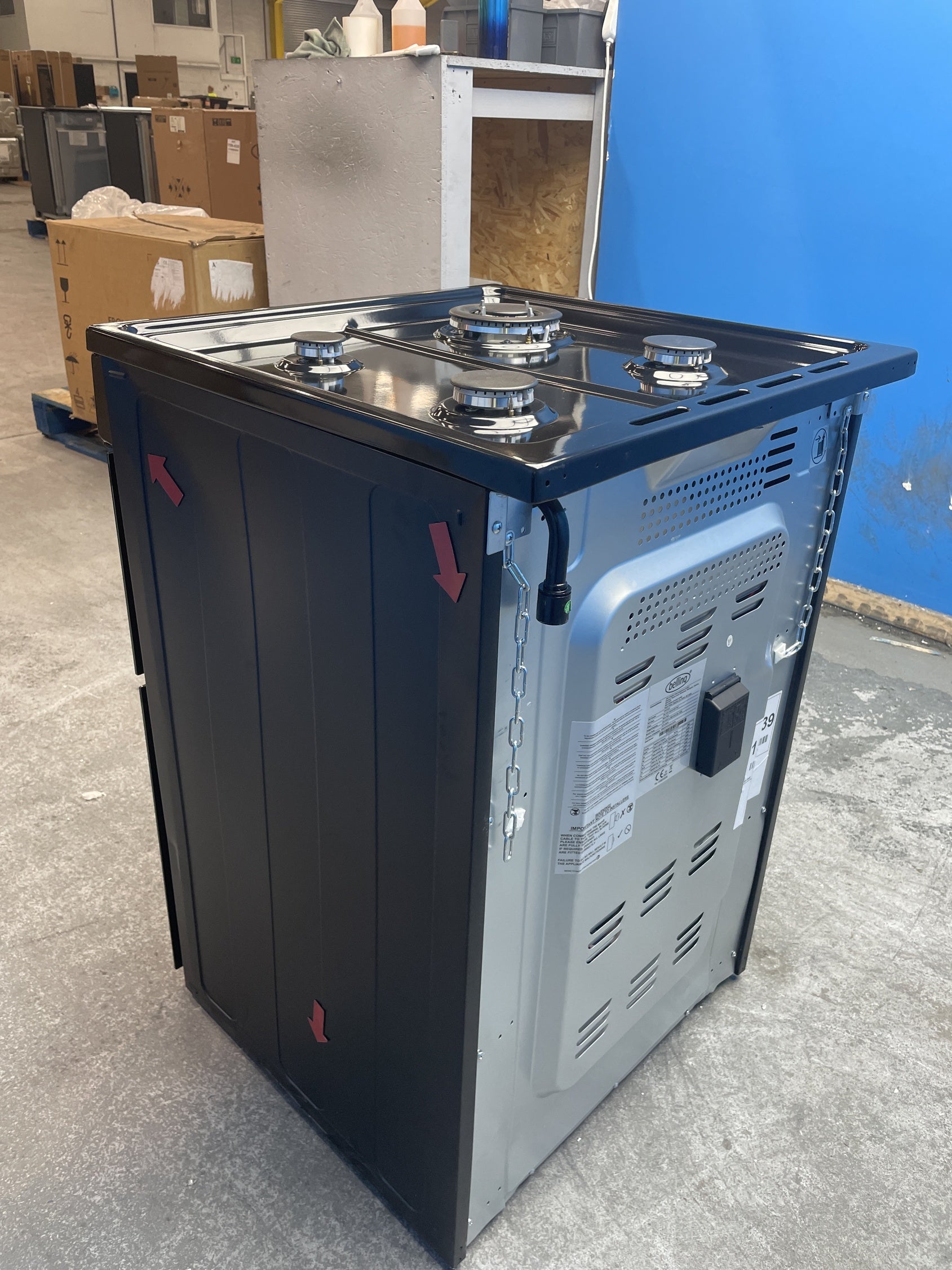 #GRC-159-439 - Belling Vision 60cm Dual Fuel Cooker with Double Oven