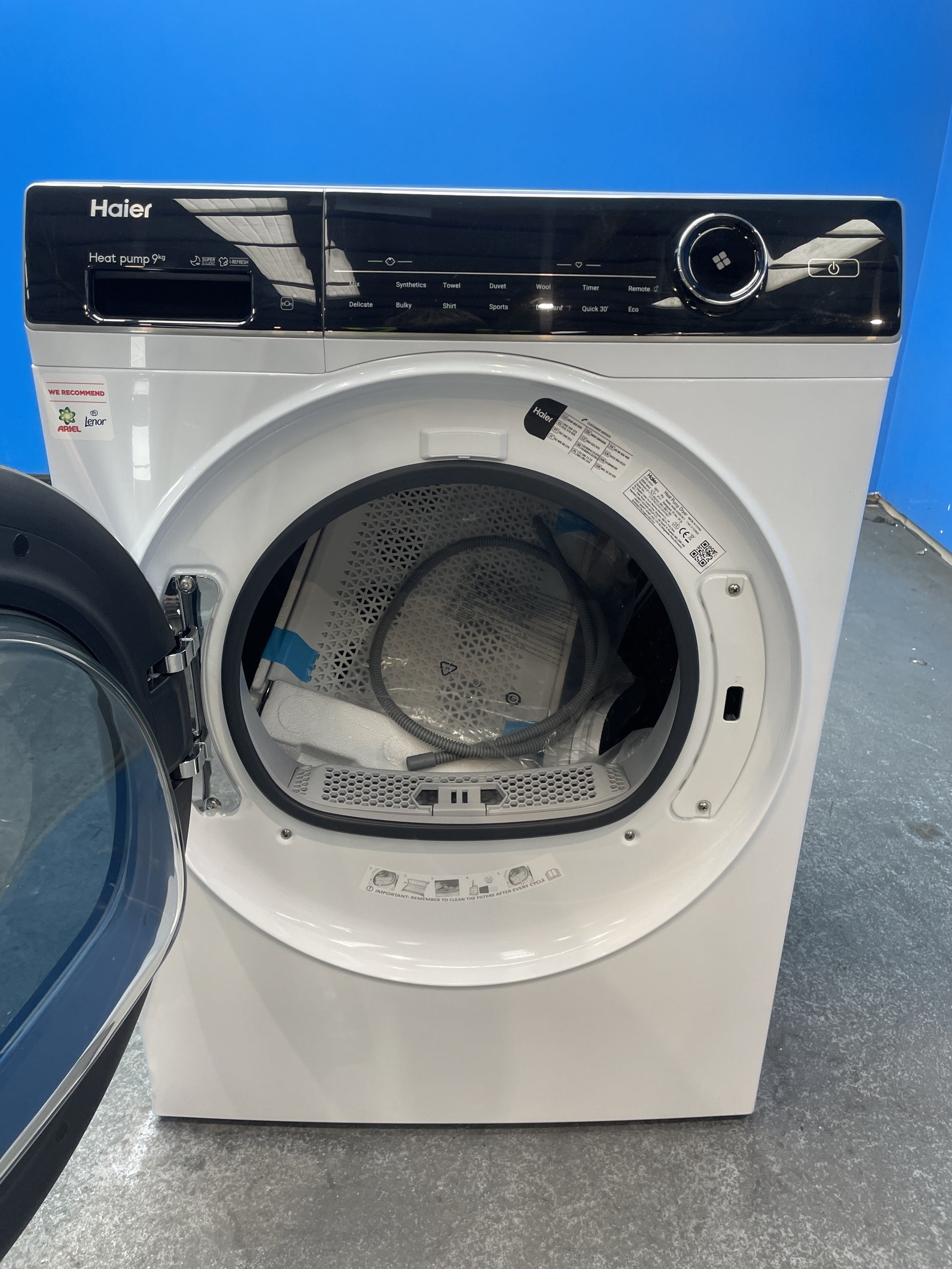 #GRC-155-769 - Haier HD90-A3Q979U1 I-Pro Series 7 Plus 9kg Heat Pump Dryer
