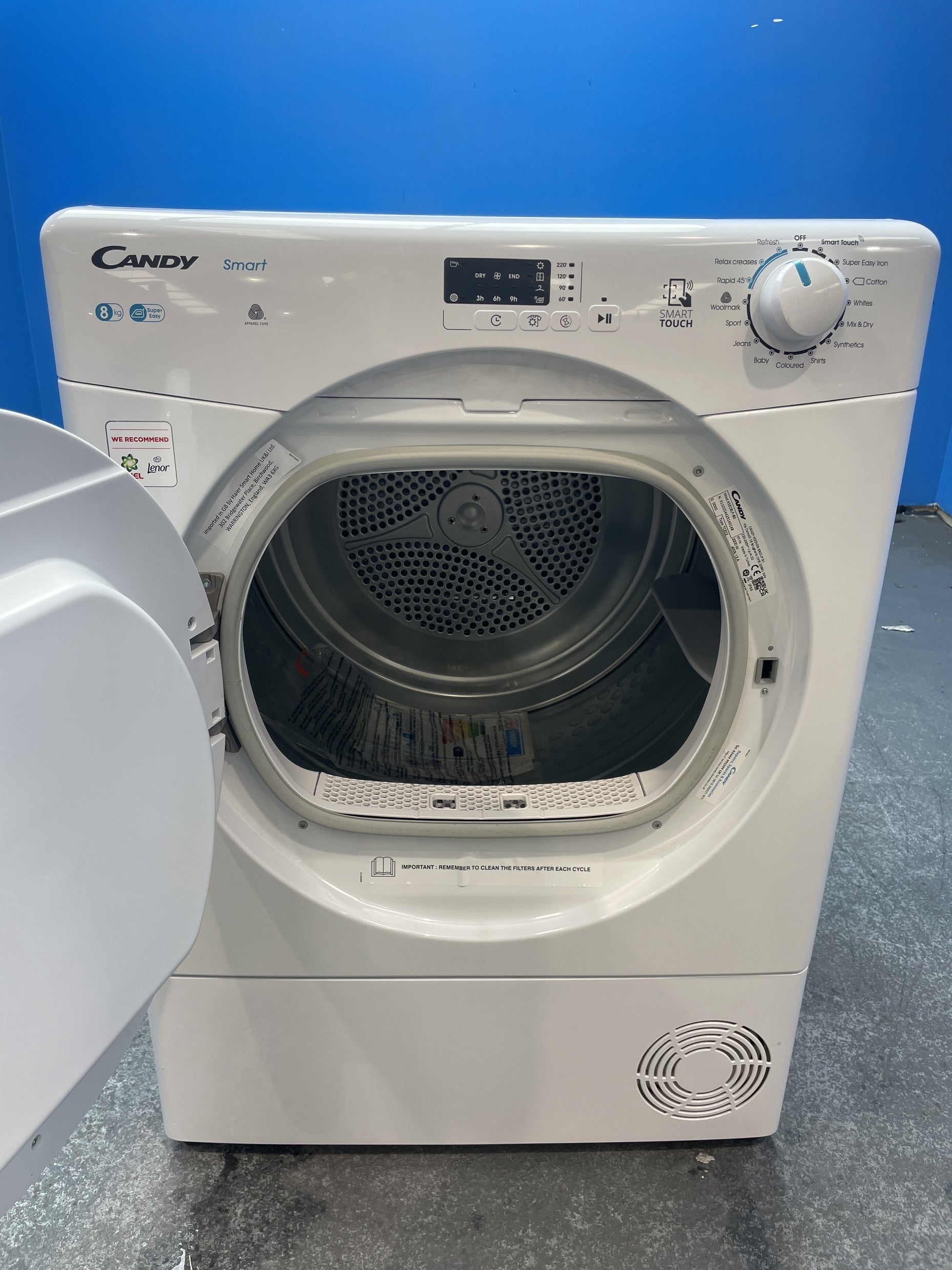 #GRC-154-329 - Candy KSEC8LF 8kg Smart Condenser Tumble Dryer