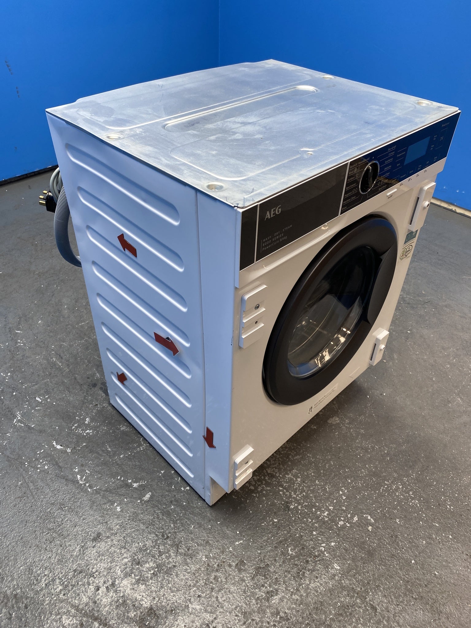 AEG 8000 PowerCare L8WE84636BI 8/4kg 1600rpm Integrated Washer Dryer