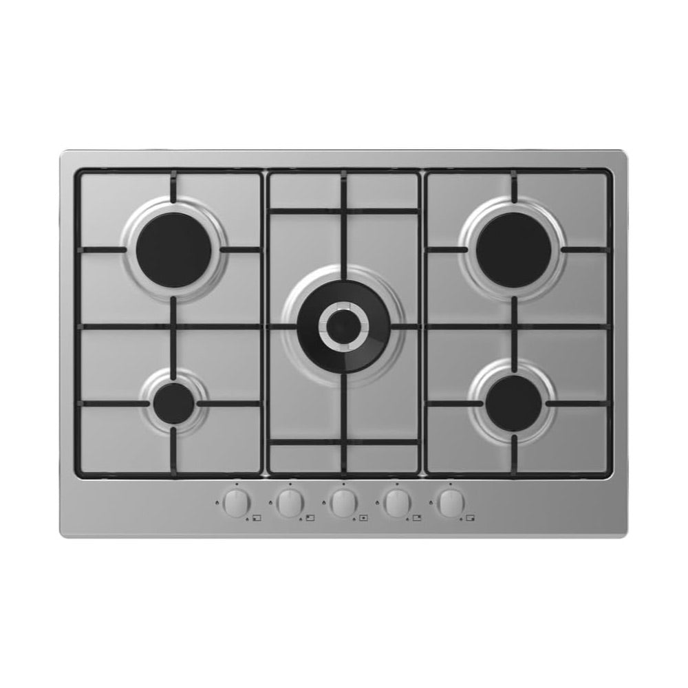 Iberna IHW74WX 75cm 5 Burner Built-in Gas Hob in Stainless Steel – Renew 2 U
