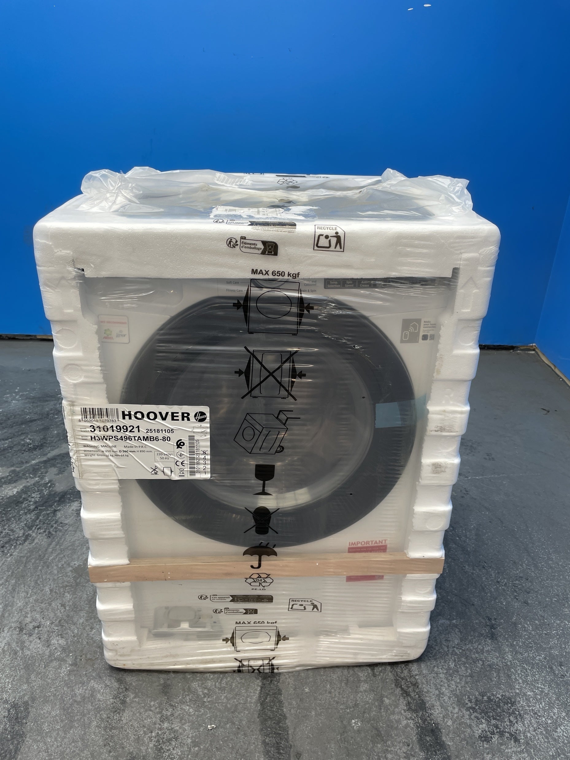 #GRC-162-775 - Hoover H-WASH 350 9kg 1400rpm Washing Machine – Allergy Care Pro, White