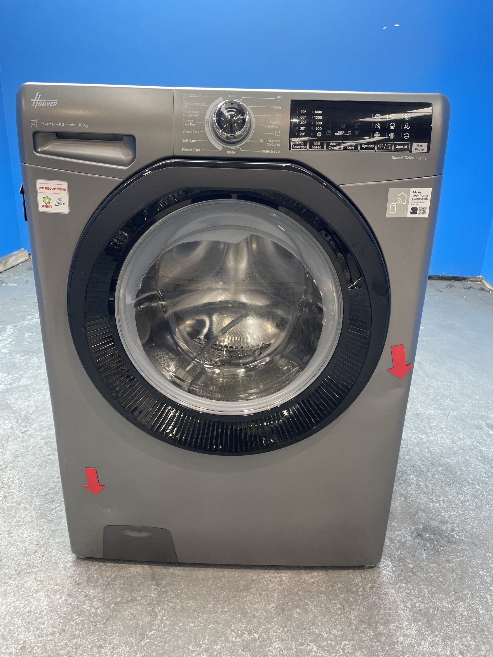 #GRC-158-452 - Hoover H3B13WPS4106TAMBR 10kg 1400 Spin Washing Machine