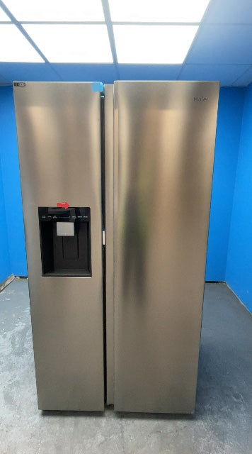 #GRC-163-433 - Haier American Style Fridge Freezer – 601L, Stainless Steel