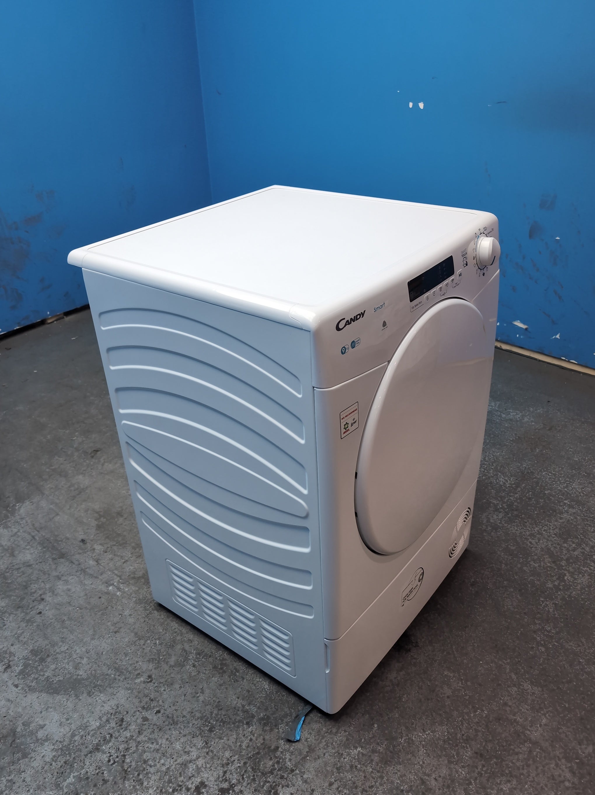 #GRC-163-714 - Candy Smart 9kg Condenser Tumble Dryer – WiFi Connected, White, G Energy Rating