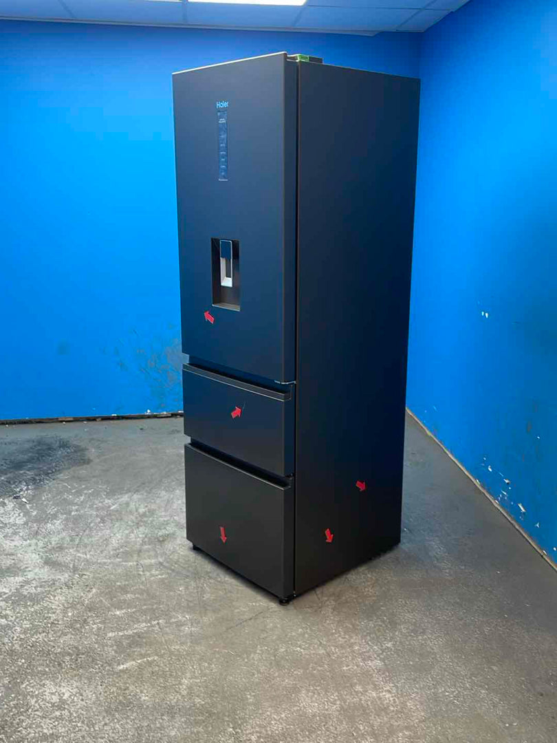 #GRC-161-522 - Haier 3D 60 Series 3 HTW3618EWPB Smart No Frost Fridge Freezer