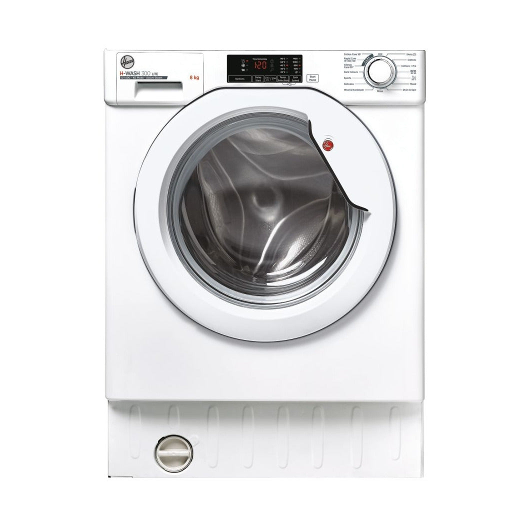 Hoover Integrated Washing Machine – 8kg, 1400rpm, Steam Care, KG Mode Sensor – Renew 2 U