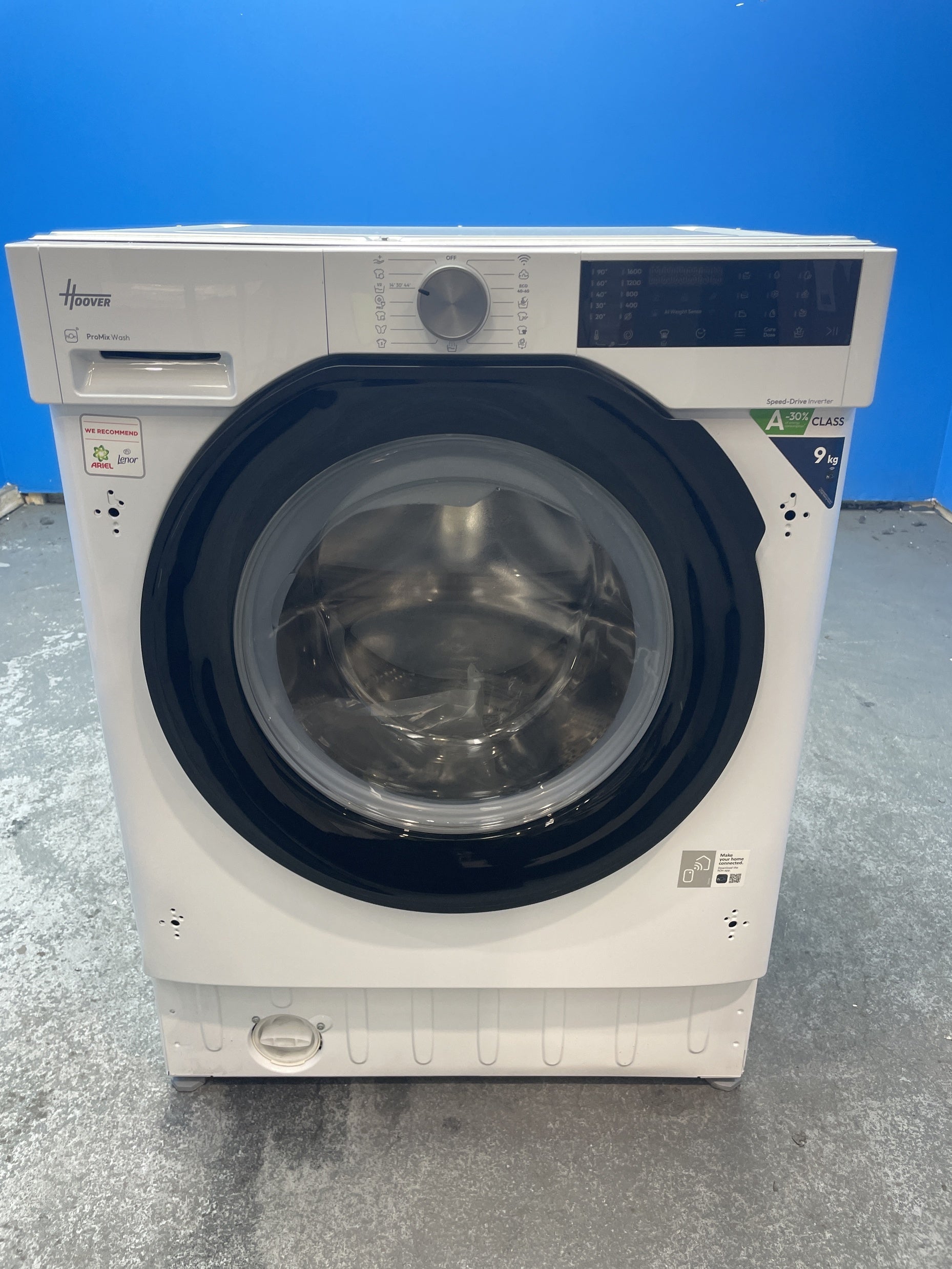 #GRC-156-890 - Hoover H-WASH 400 BH4SD69M6DB9-80 Integrated 9kg 1600rpm Washing Machine