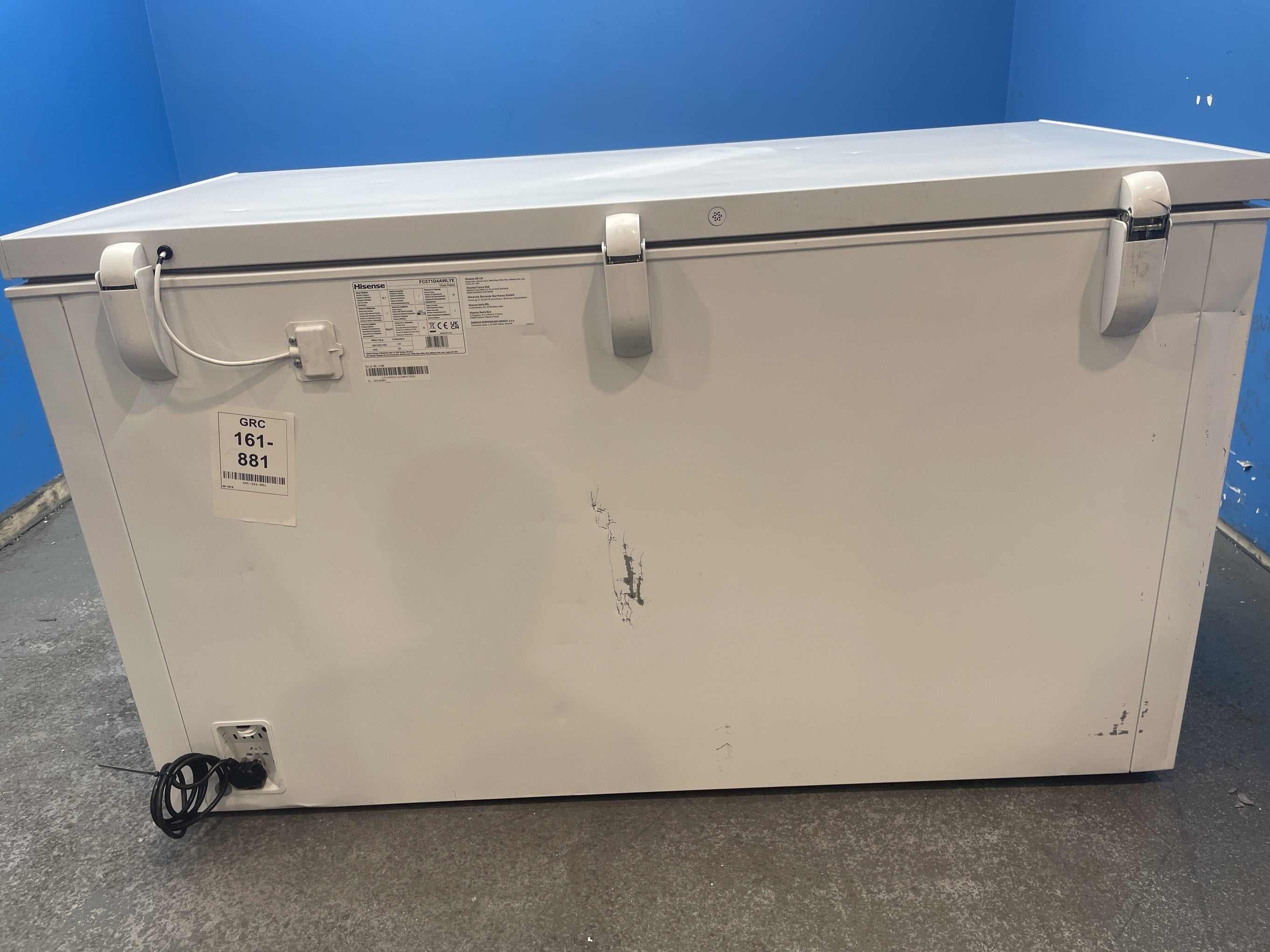 #GRC-161-881 - Hisense FC571D4AWLYE 372L Winter Guard Chest Freezer