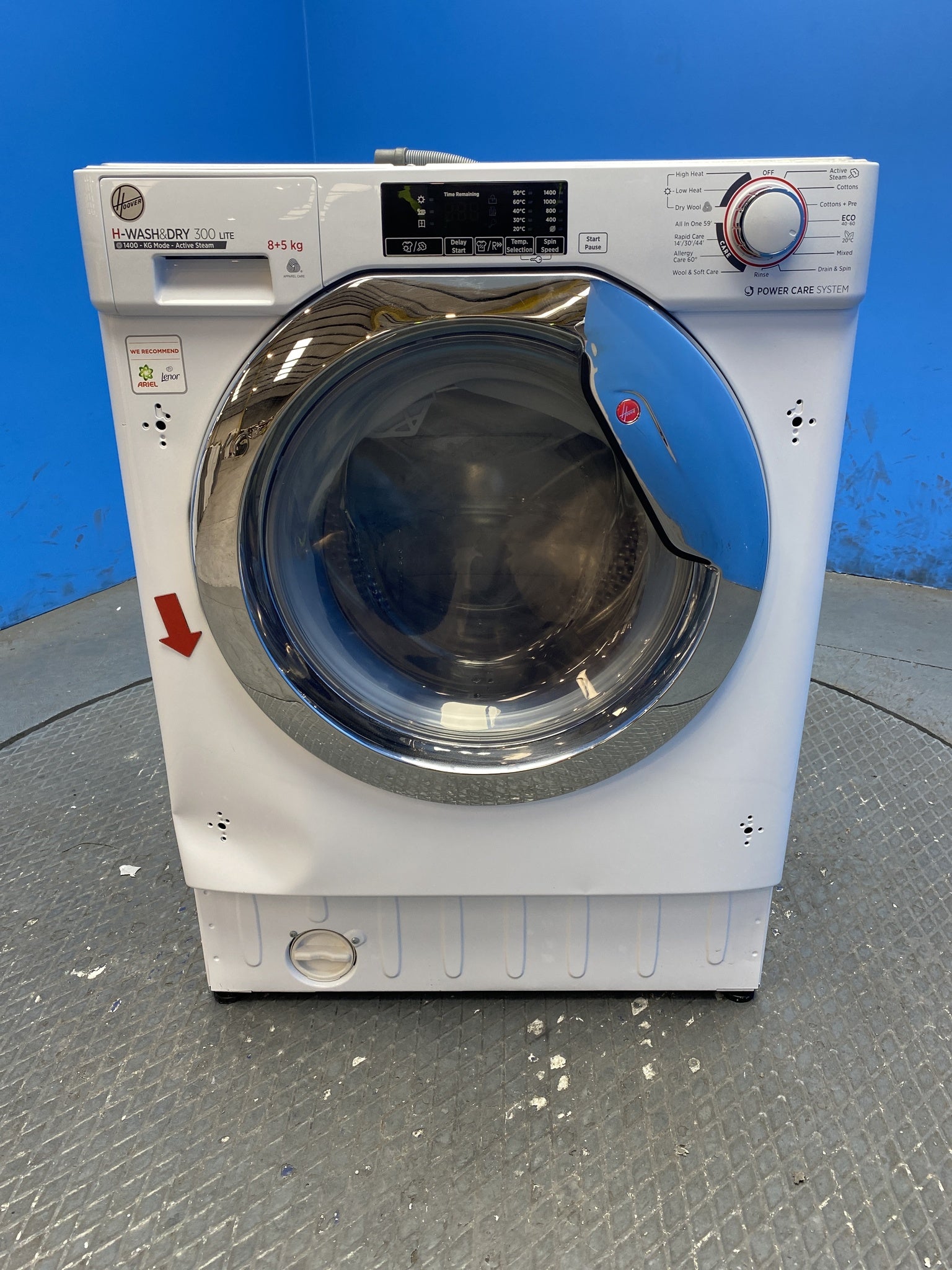 Hoover HBDS485D1ACE Integrated 8 / 5 kg 1400 Spin Washer Dryer