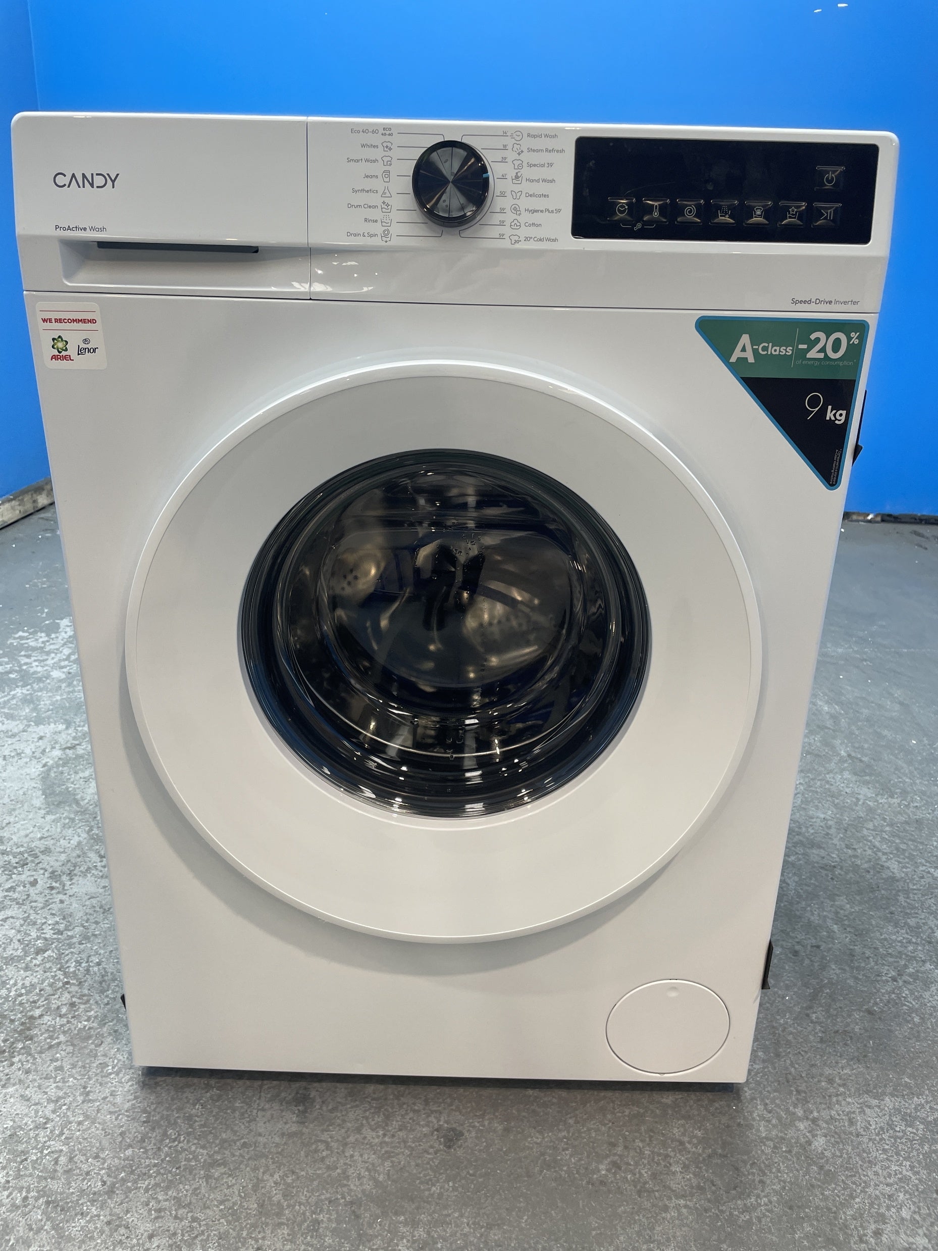 #GRC-158-370 - Candy Quick Pro GD 498-80 9kg 1400rpm Washing Machine