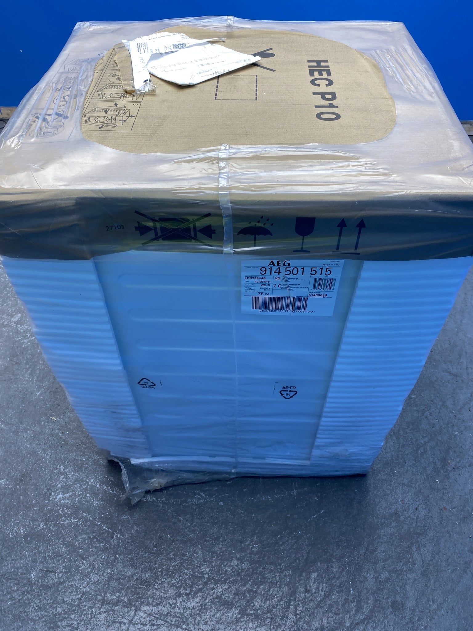 AEG LFR73944B 7000 ProSteam 9kg 1400rpm Washing Machine