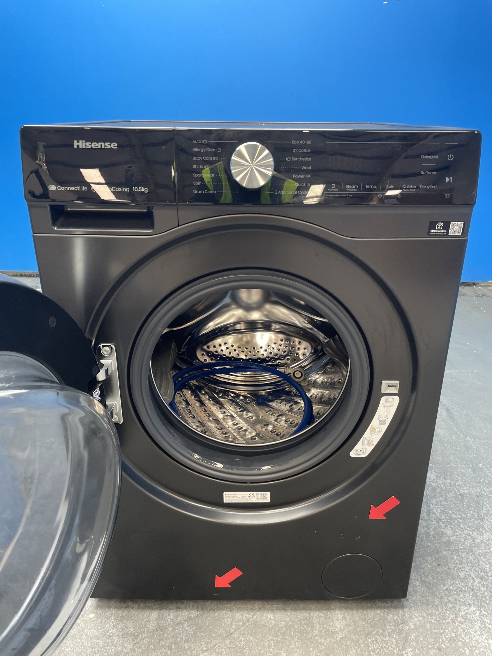 #GRC-157-457 - Hisense WF5S1045BB 10.5kg 1400 Spin Washing Machine