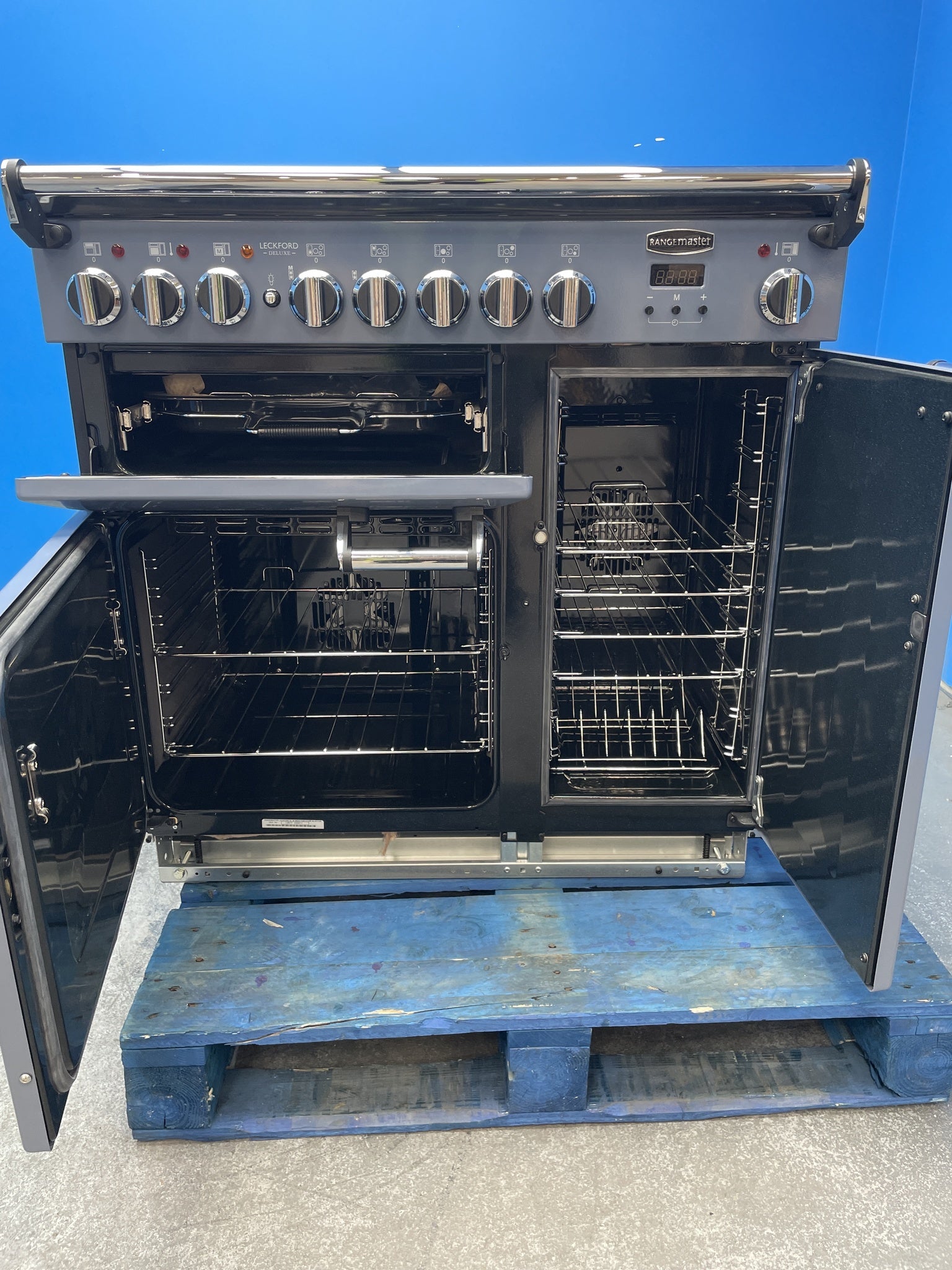 #GRC-159-090 - Rangemaster Leckford Deluxe LKDL90EIPSTB/CM1 90cm Induction Range Cooker