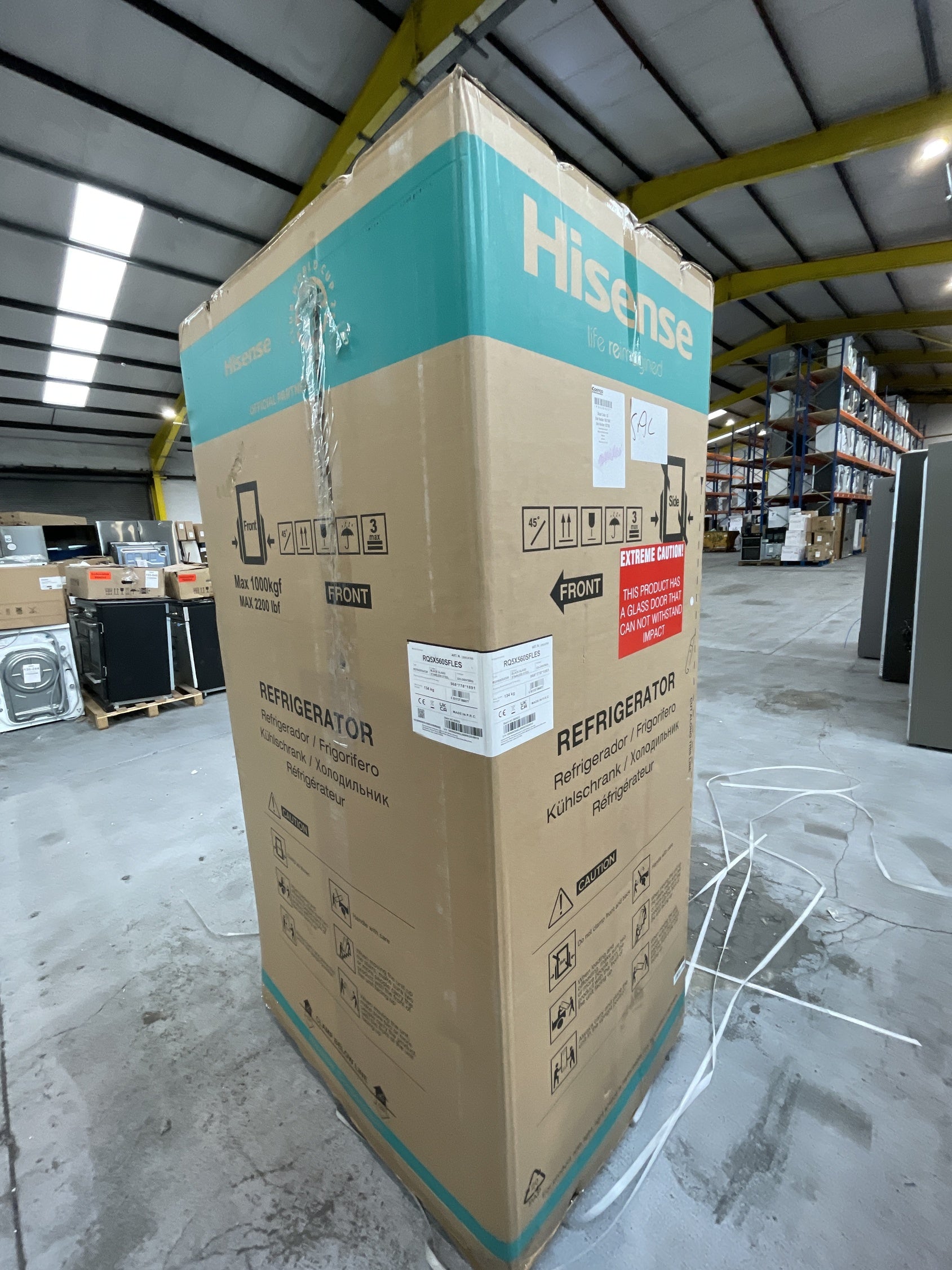 #GRC-157-607 - Hisense RQ560N4WCF PureFlat American Style Fridge Freezer