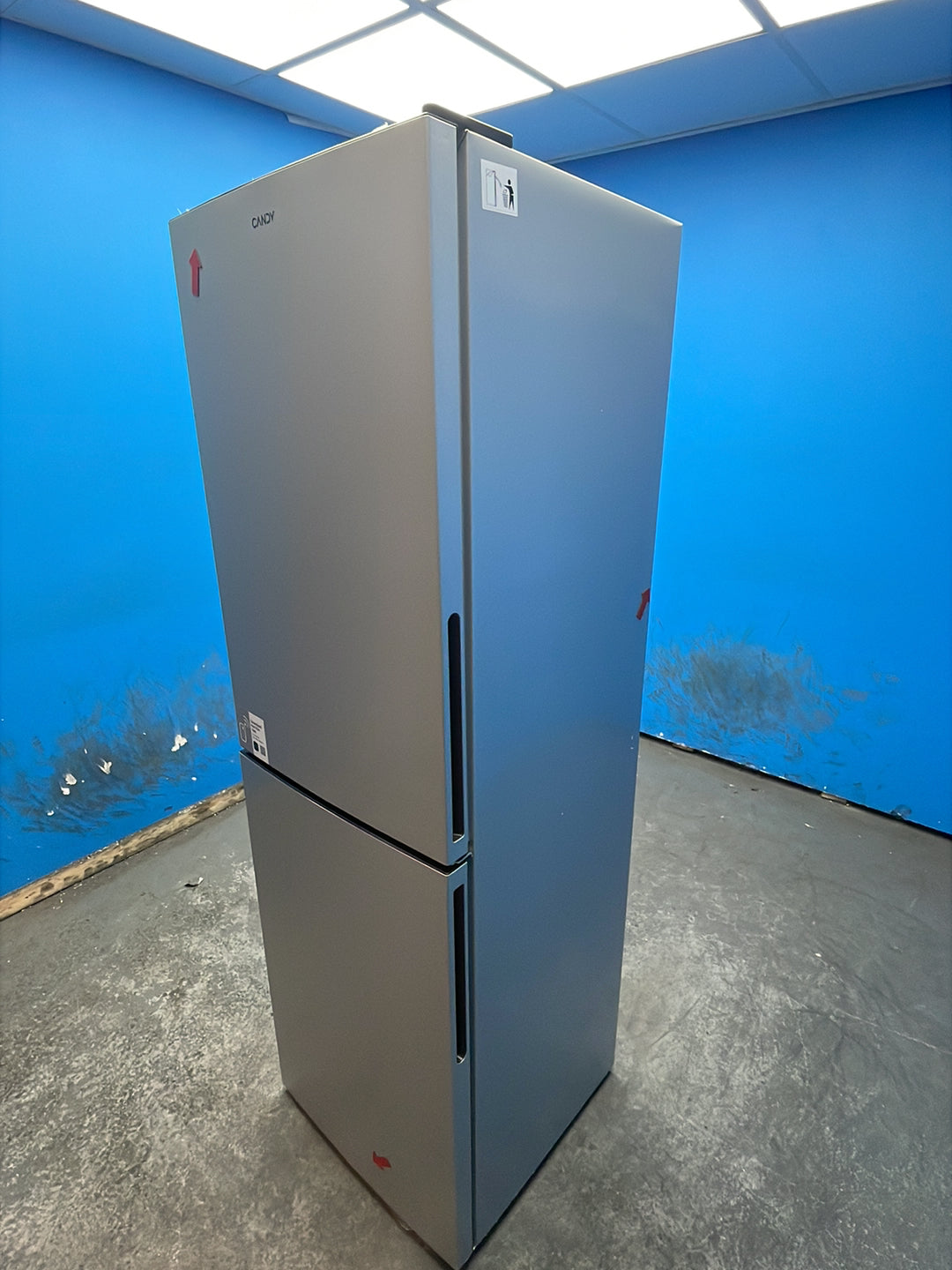 #GRC-163-040 - Candy 54.5cm Fridge Freezer – 252L, Silver, Low Frost, Smart WiFi