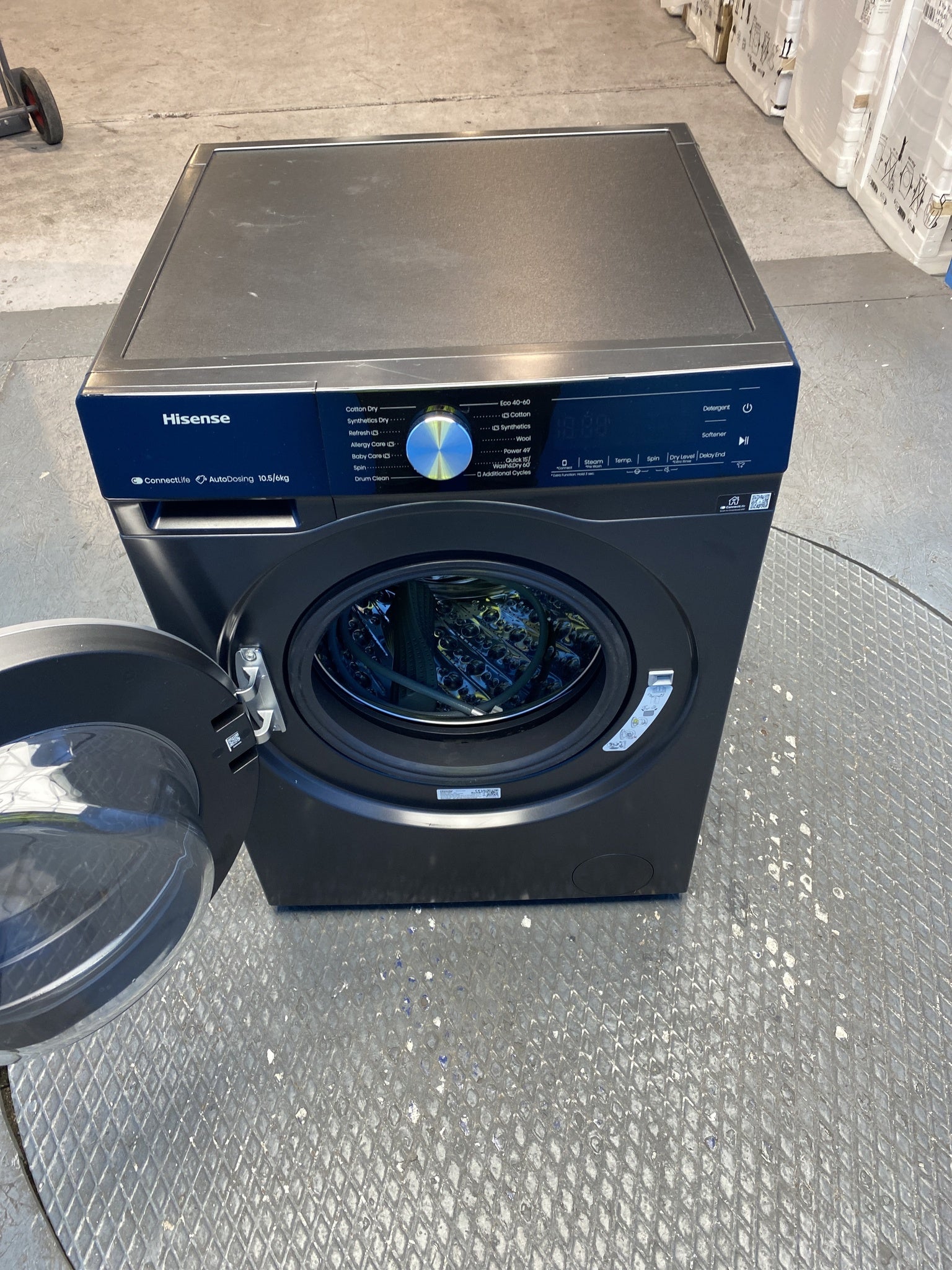 Hisense WD5S1045BB 10.5/6kg 1400rpm Auto Dosing Washer Dryer