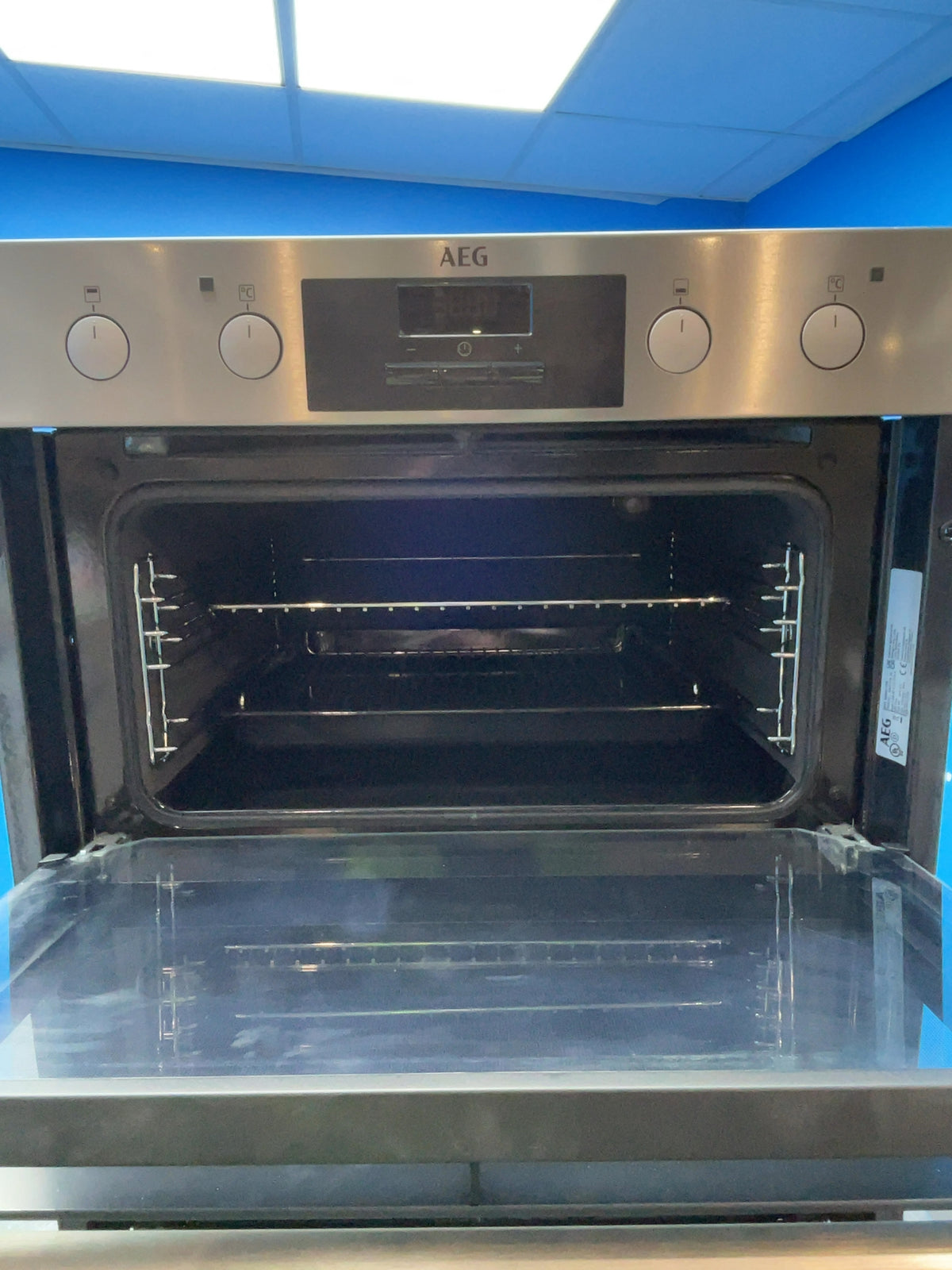 #GRC-146-843 - AEG 6000 SurroundCook 60cm Electric Double Oven – 87L Capacity, Catalytic Liners