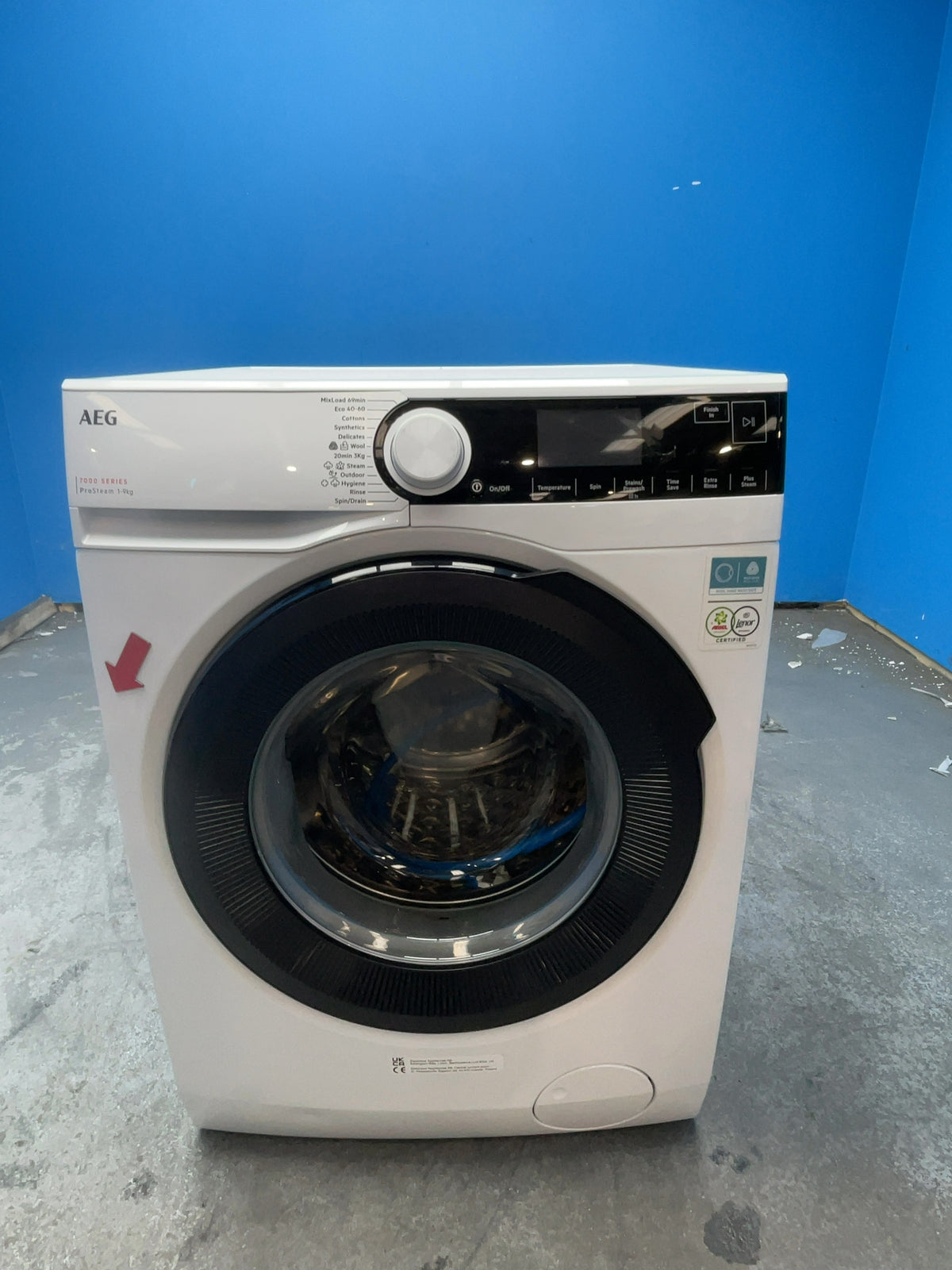 #GRC-154-097 - AEG LFR73944B 7000 ProSteam 9kg 1400rpm Washing Machine