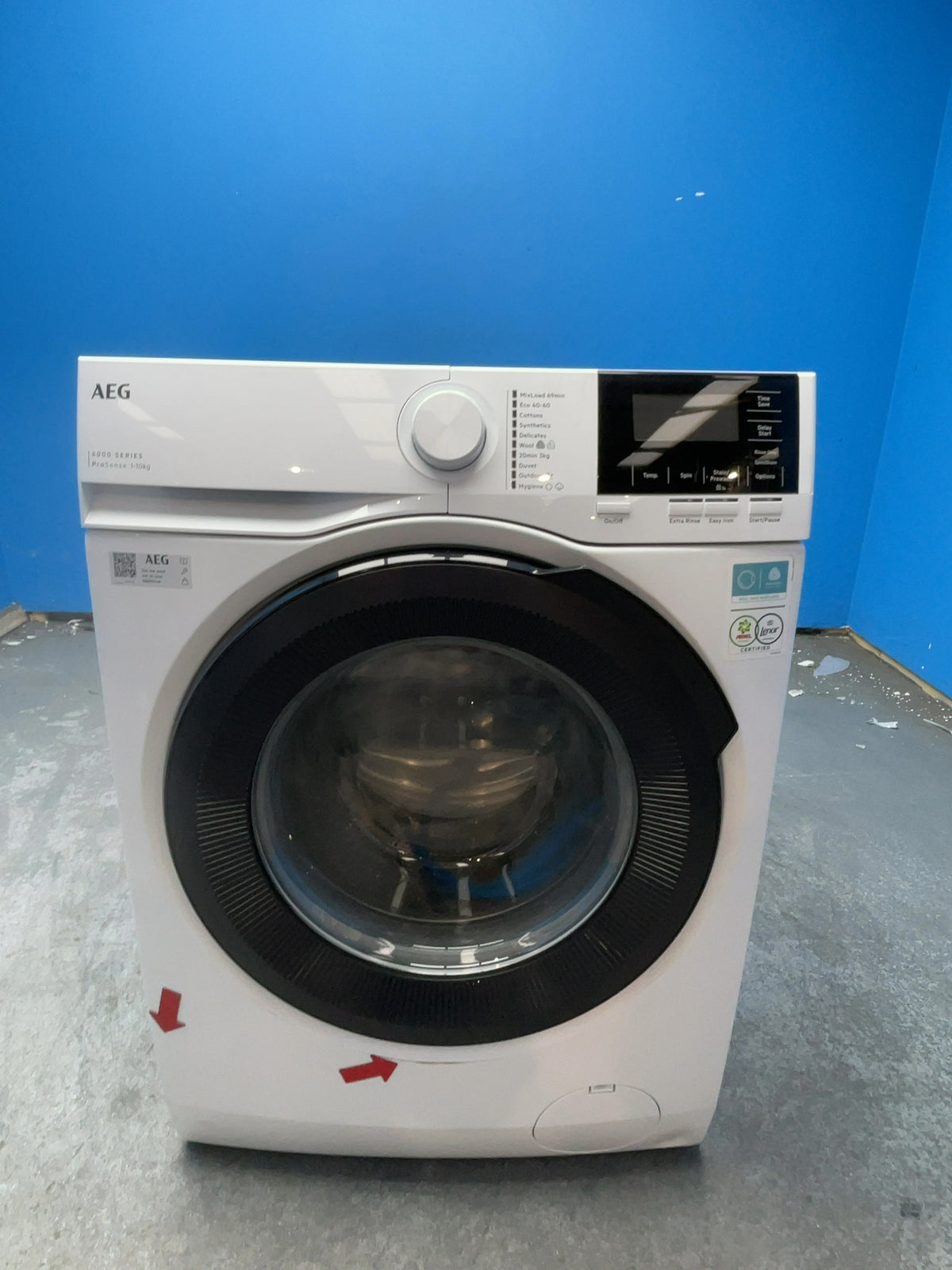 #GRC-158-259 - AEG 10kg 1400rpm Washing Machine – ProSense, Inverter Motor, White