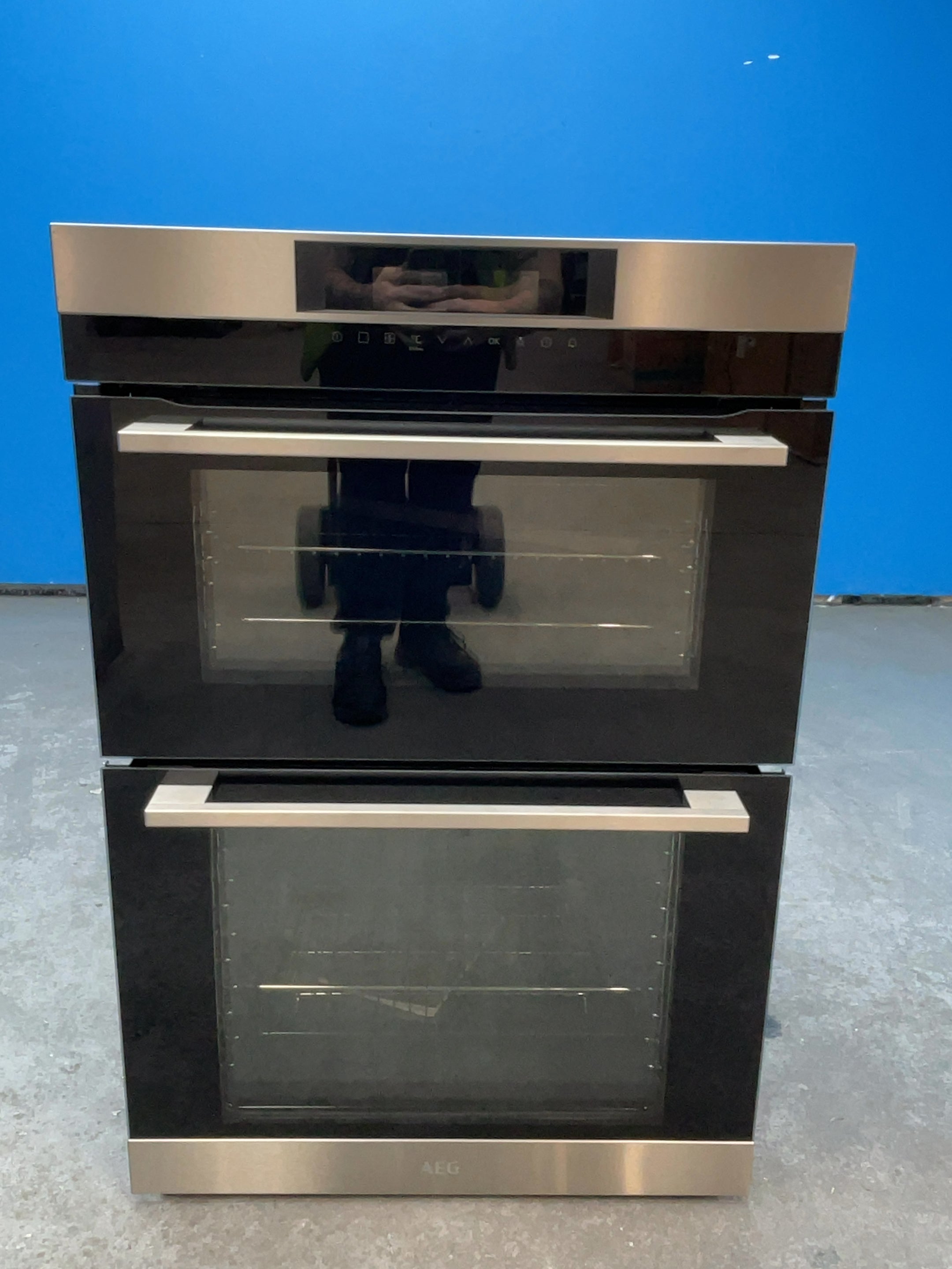 #GRC-158-274 - AEG Built In Electric Double Oven – 100L Capacity, Catalytic Cleaning, Touch Control, Stainless Steel