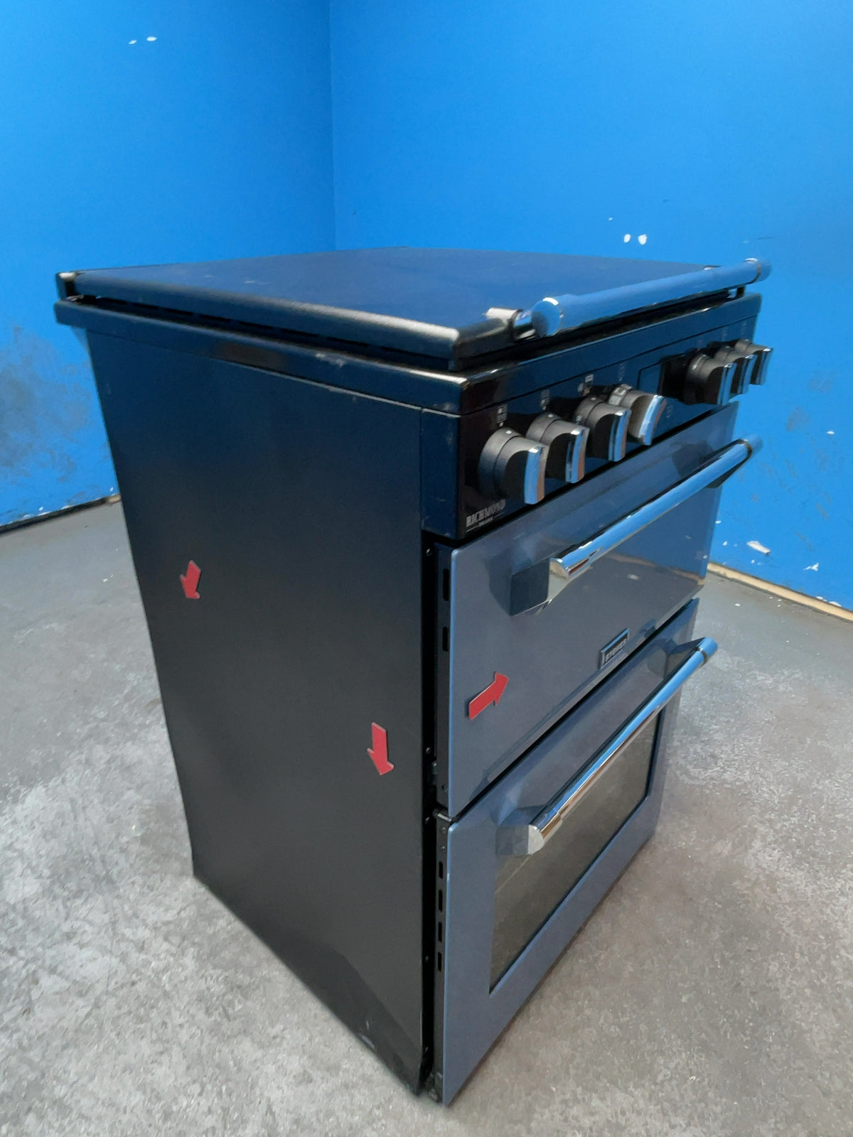 #GRC-159-434 - Stoves Richmond Deluxe 60cm Dual Fuel Cooker – PowerWok, AirFry, Blue