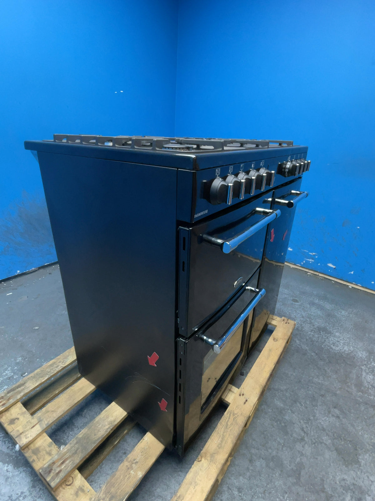 #GRC-159-436 - Belling Farmhouse 90cm Dual Fuel Range Cooker – 174L, 3 Ovens, AirFry