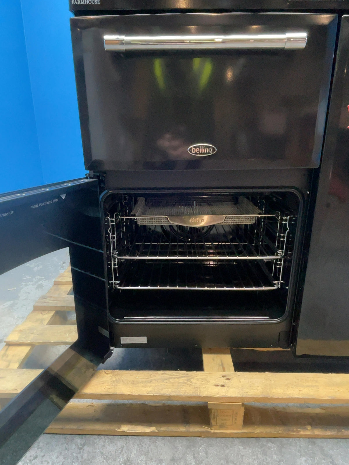 #GRC-159-436 - Belling Farmhouse 90cm Dual Fuel Range Cooker – 174L, 3 Ovens, AirFry