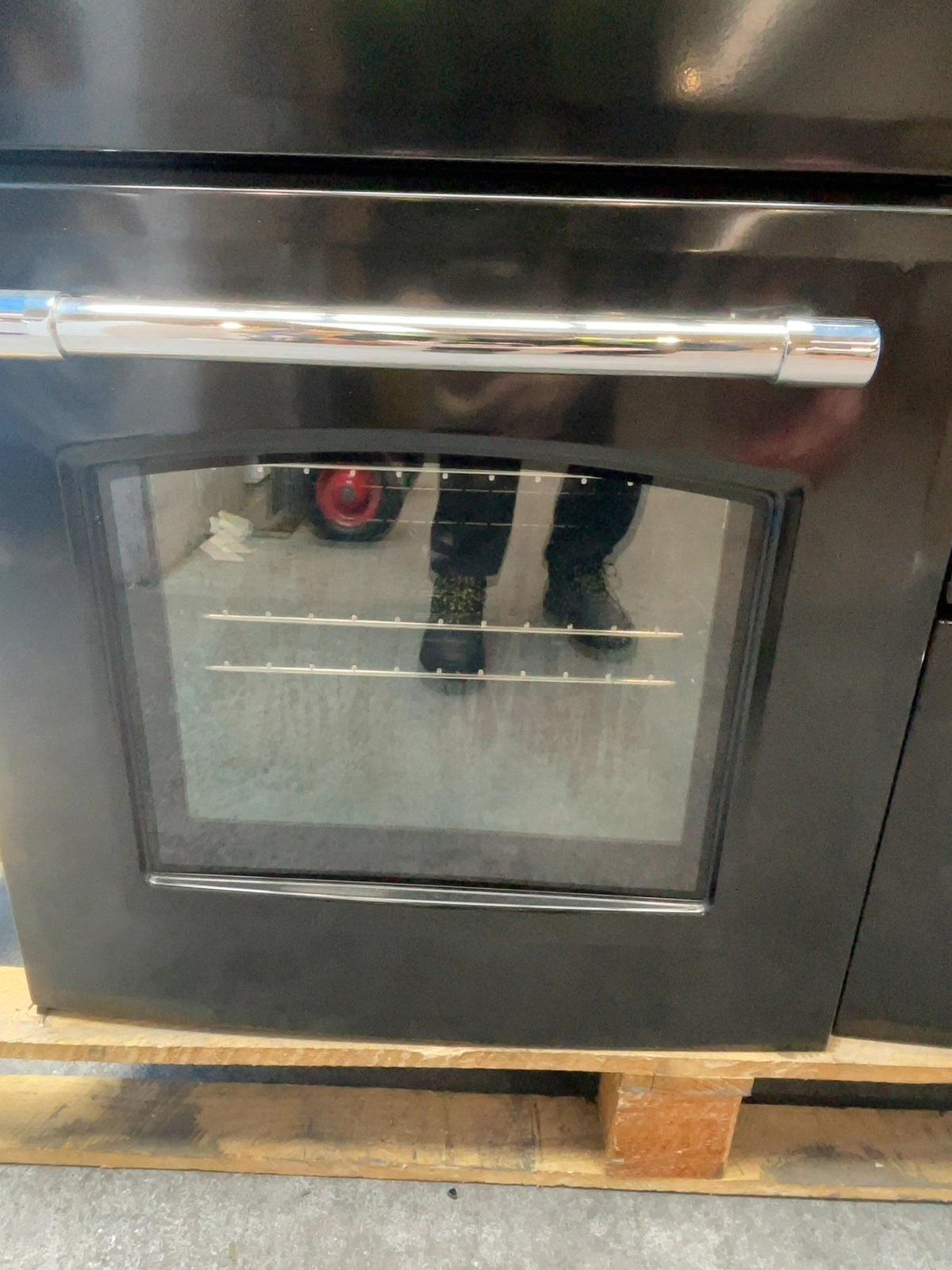 #GRC-159-449 - Belling Farmhouse 100cm Dual Fuel Range Cooker – 157L, AirFry, Black