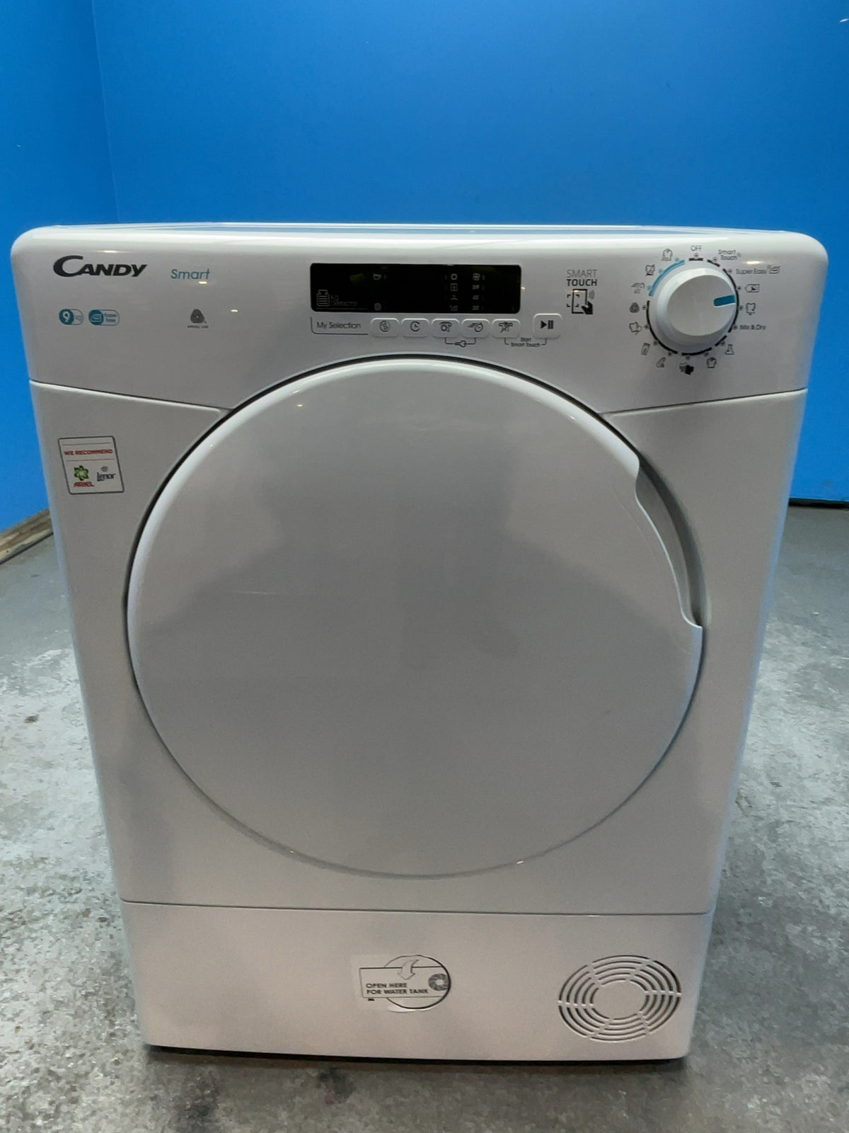 #GRC-160-024 - Candy Smart 9kg Condenser Tumble Dryer – WiFi Connected, White, G Energy Rating
