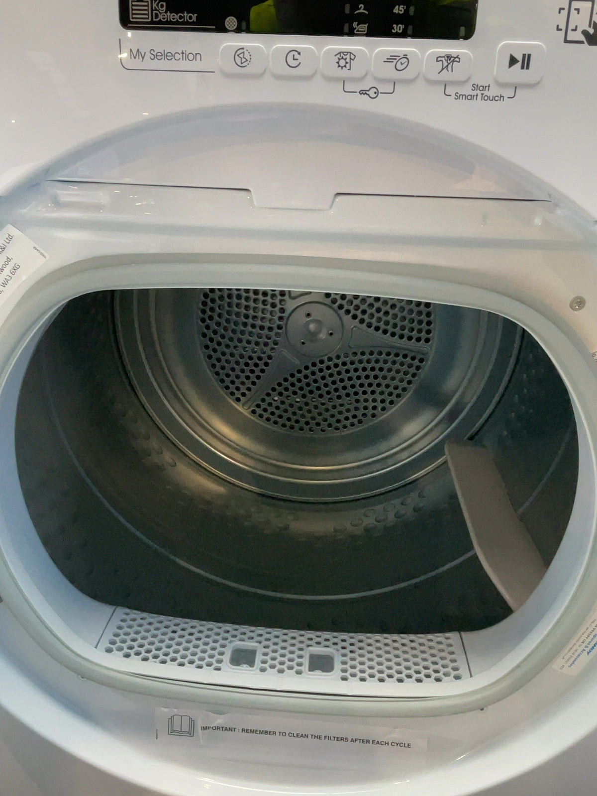 #GRC-160-024 - Candy Smart 9kg Condenser Tumble Dryer – WiFi Connected, White, G Energy Rating