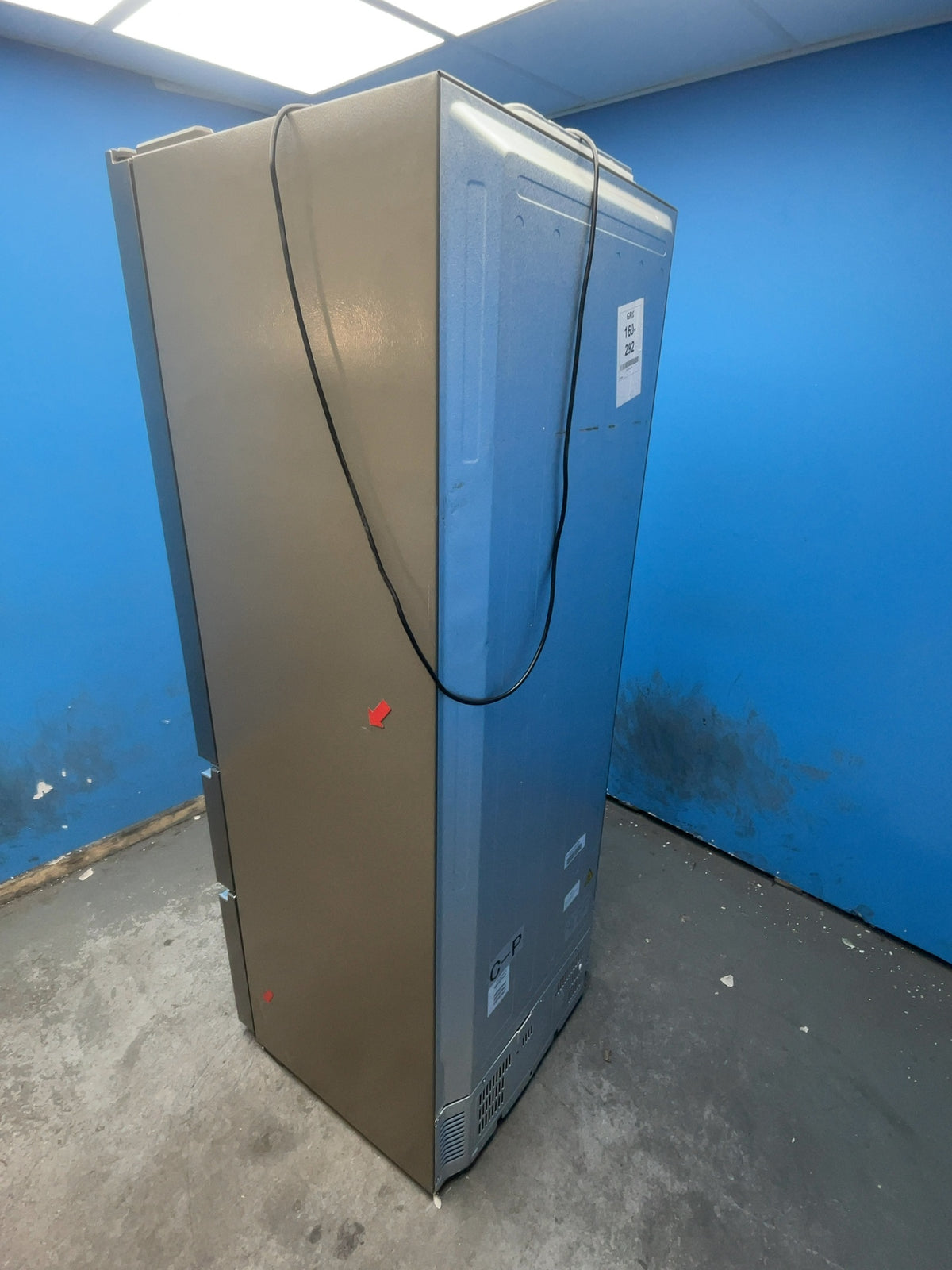 #GRC-160-292 - Haier 70cm French Door Fridge Freezer – 446L, Platinum Inox, Total No Frost