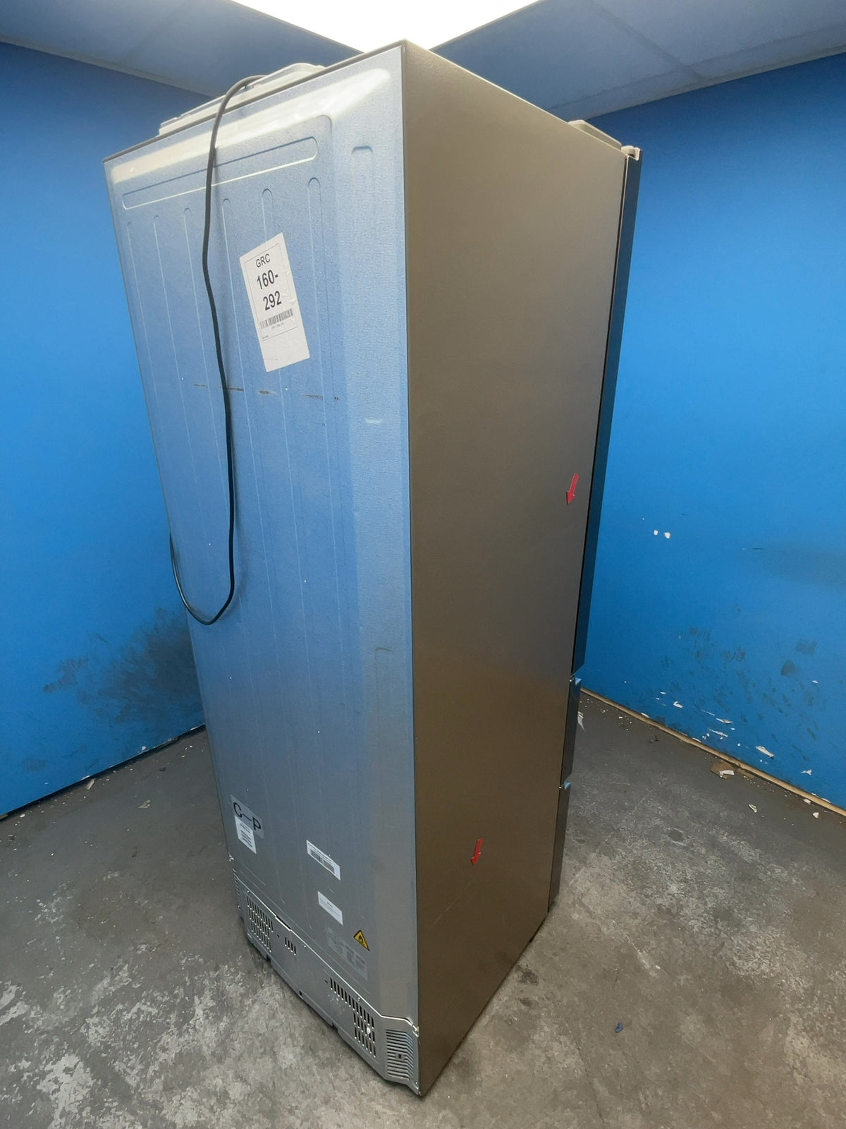 #GRC-160-292 - Haier 70cm French Door Fridge Freezer – 446L, Platinum Inox, Total No Frost