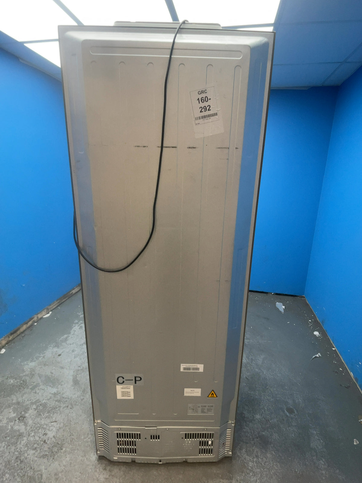 #GRC-160-292 - Haier 70cm French Door Fridge Freezer – 446L, Platinum Inox, Total No Frost