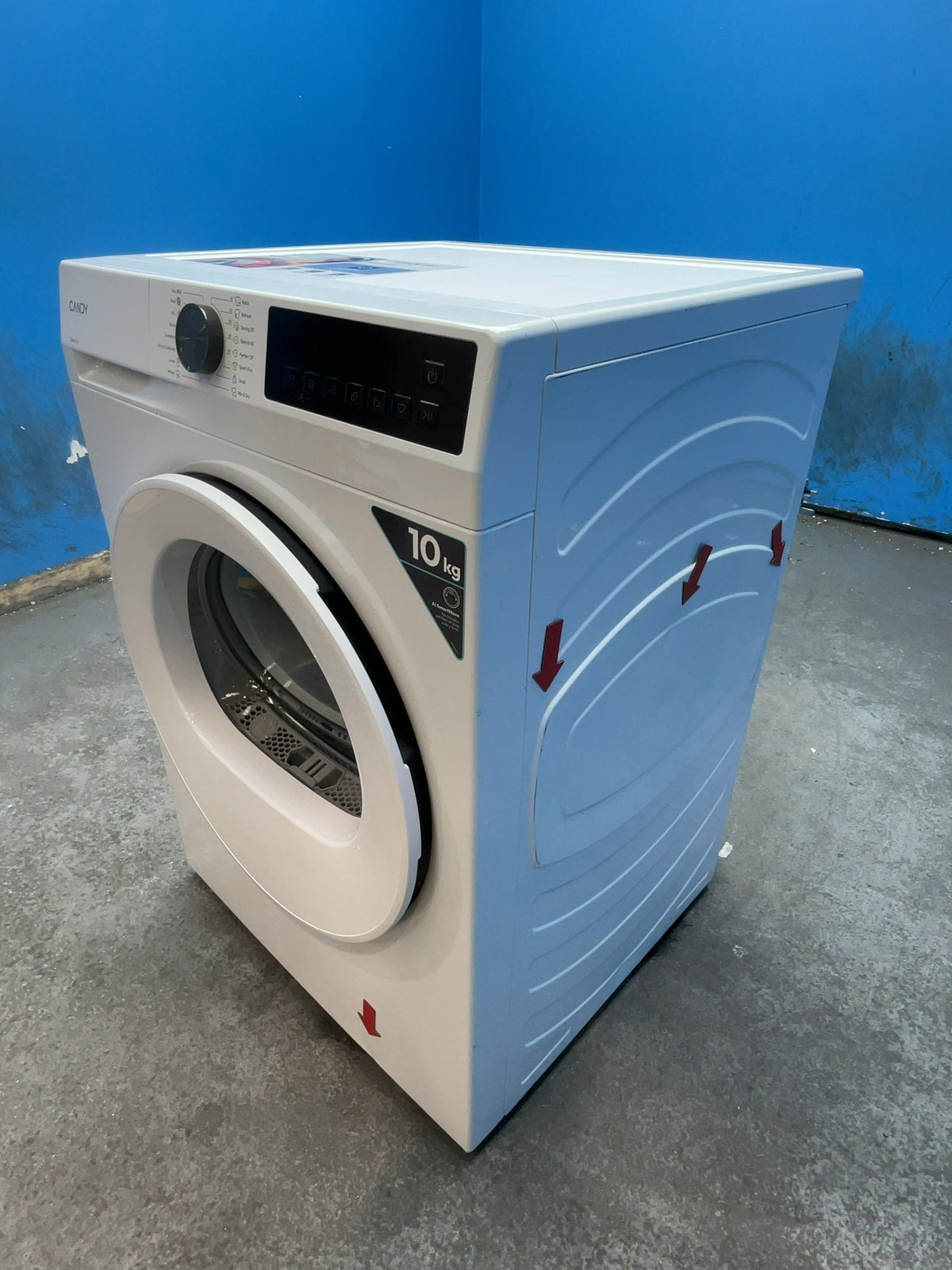 #GRC-162-897 - Candy Quick Pro 10kg Heat Pump Tumble Dryer – Sensor Drying, White