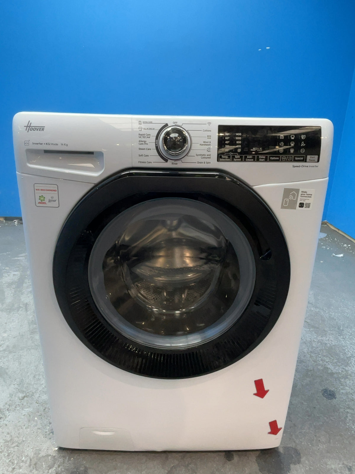 #GRC-162-903 - Hoover H-WASH 350 14kg 1400rpm Washing Machine – Quick Wash, White