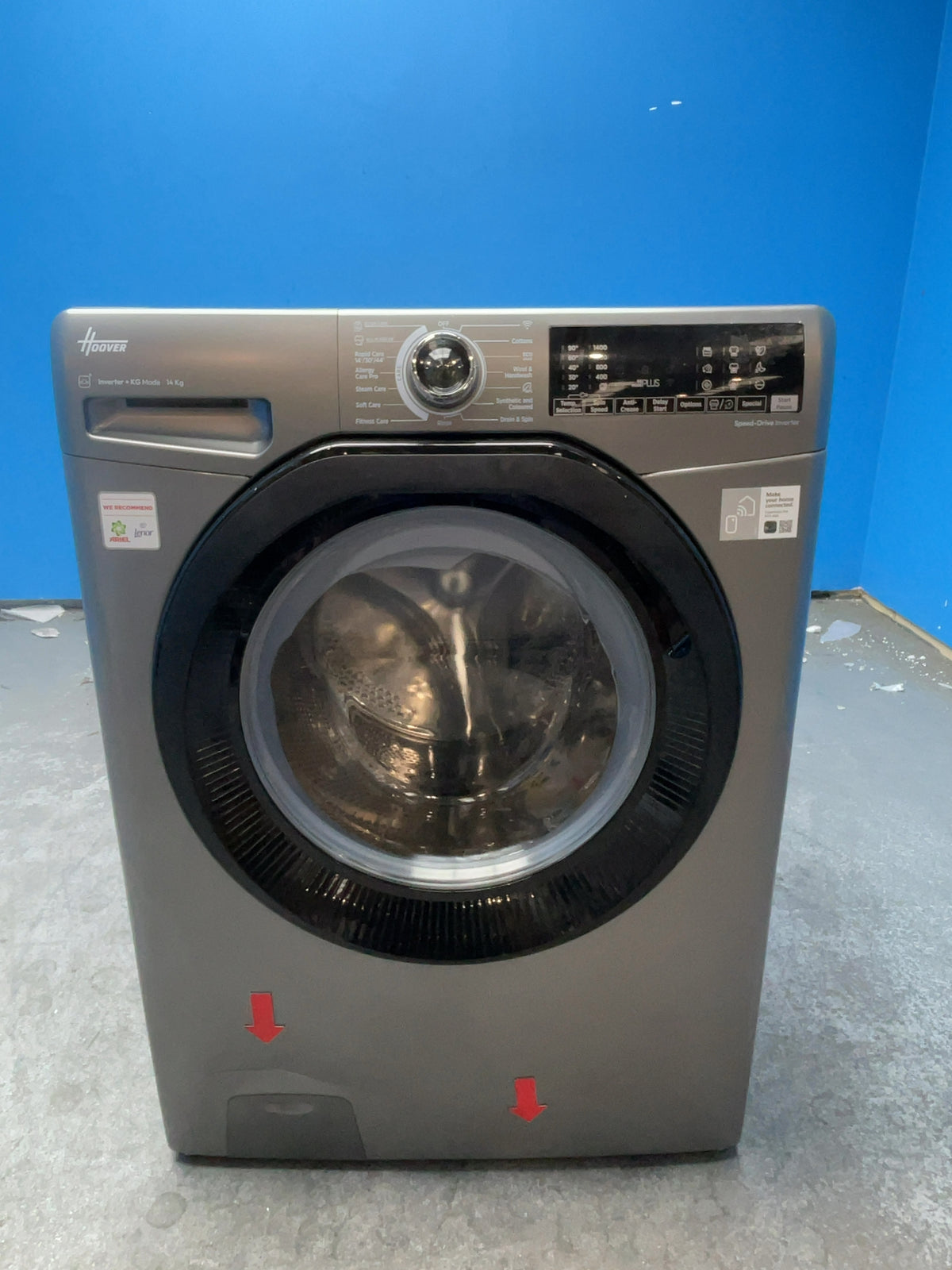 #GRC-162-906 - Hoover H-WASH 350 14kg 1400rpm Washing Machine – Quick Wash, Anthracite