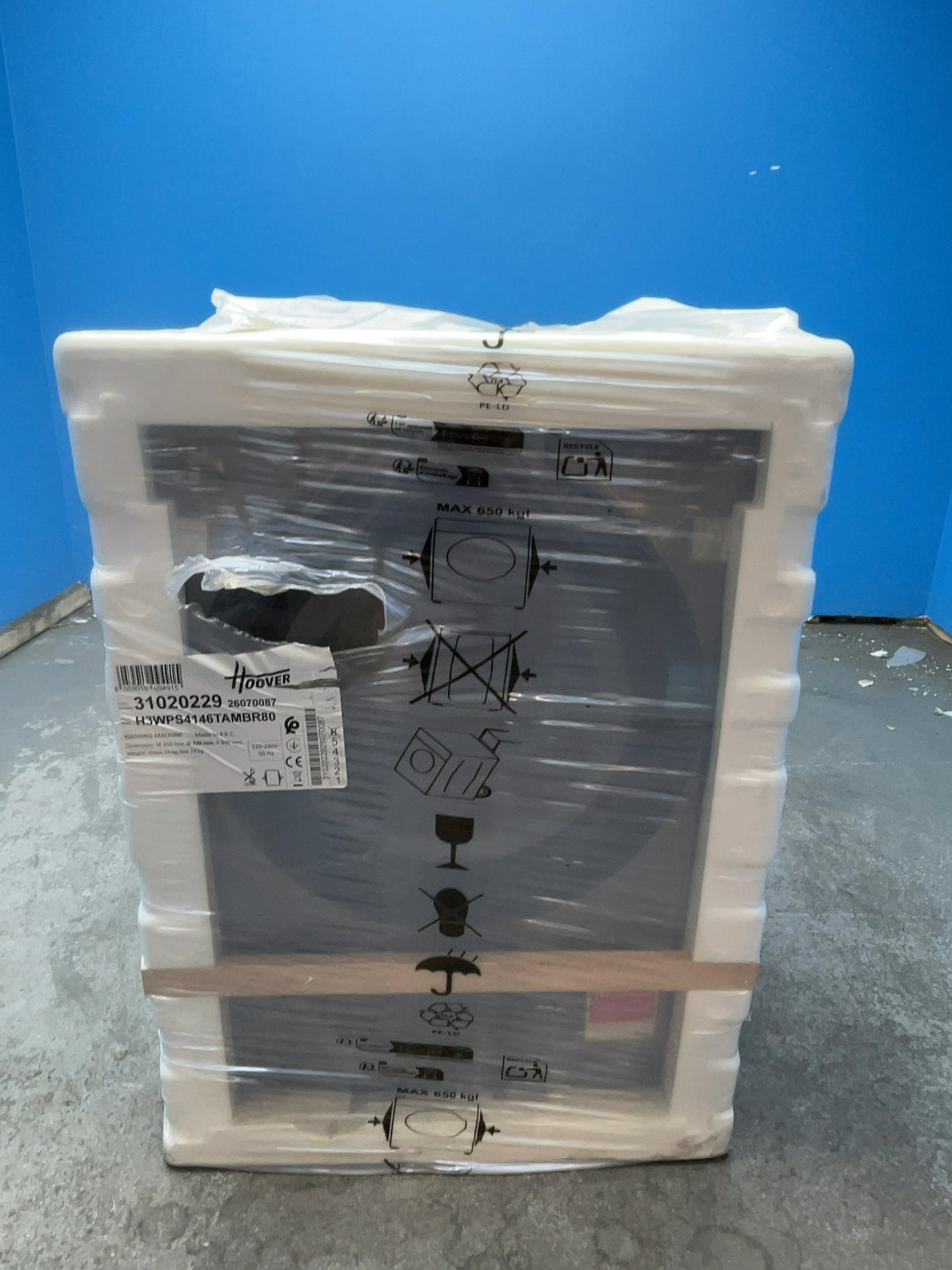 #GRC-162-913 - Hoover H-WASH 350 14kg 1400rpm Washing Machine – Quick Wash, Anthracite