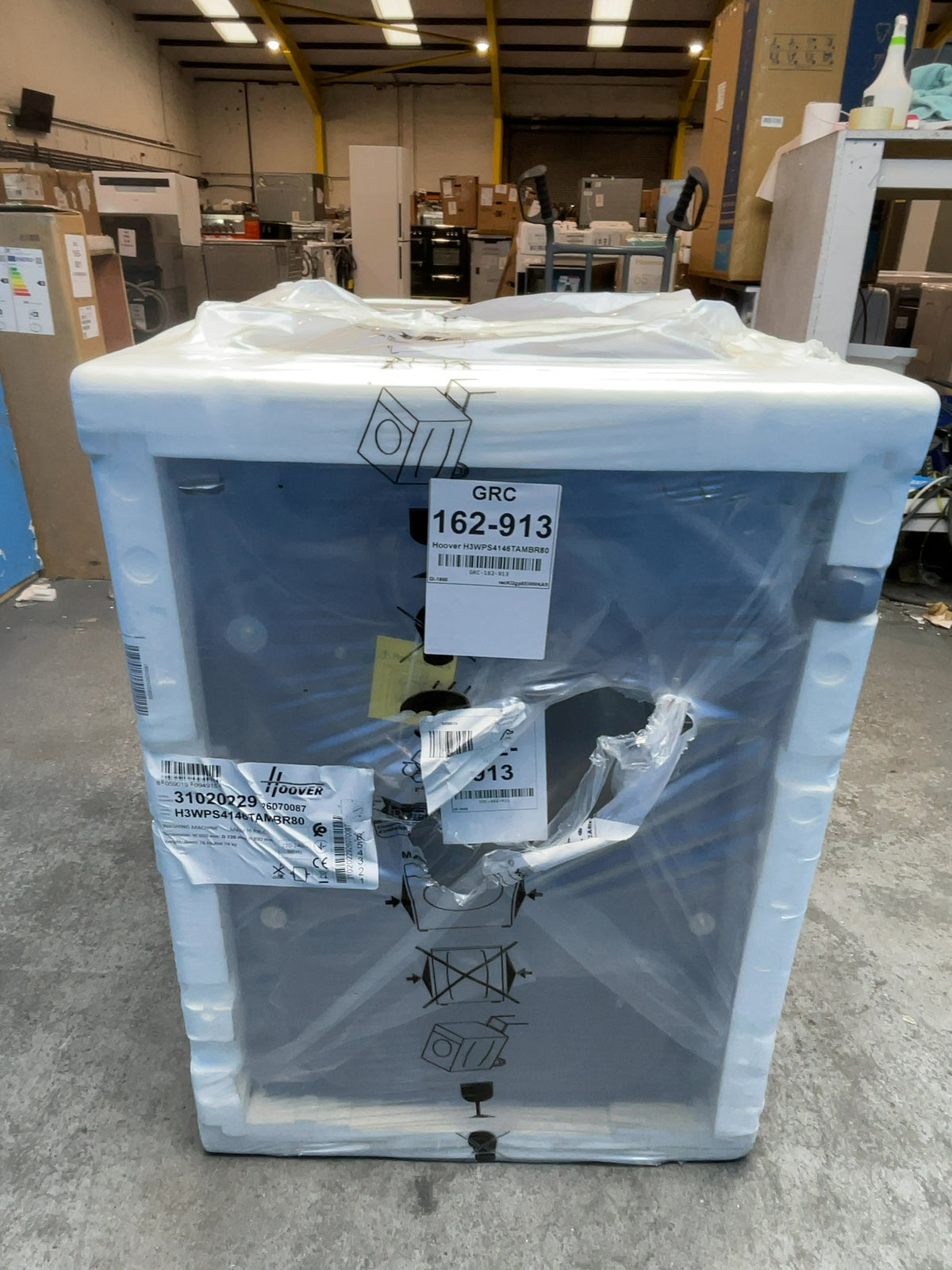 #GRC-162-913 - Hoover H-WASH 350 14kg 1400rpm Washing Machine – Quick Wash, Anthracite