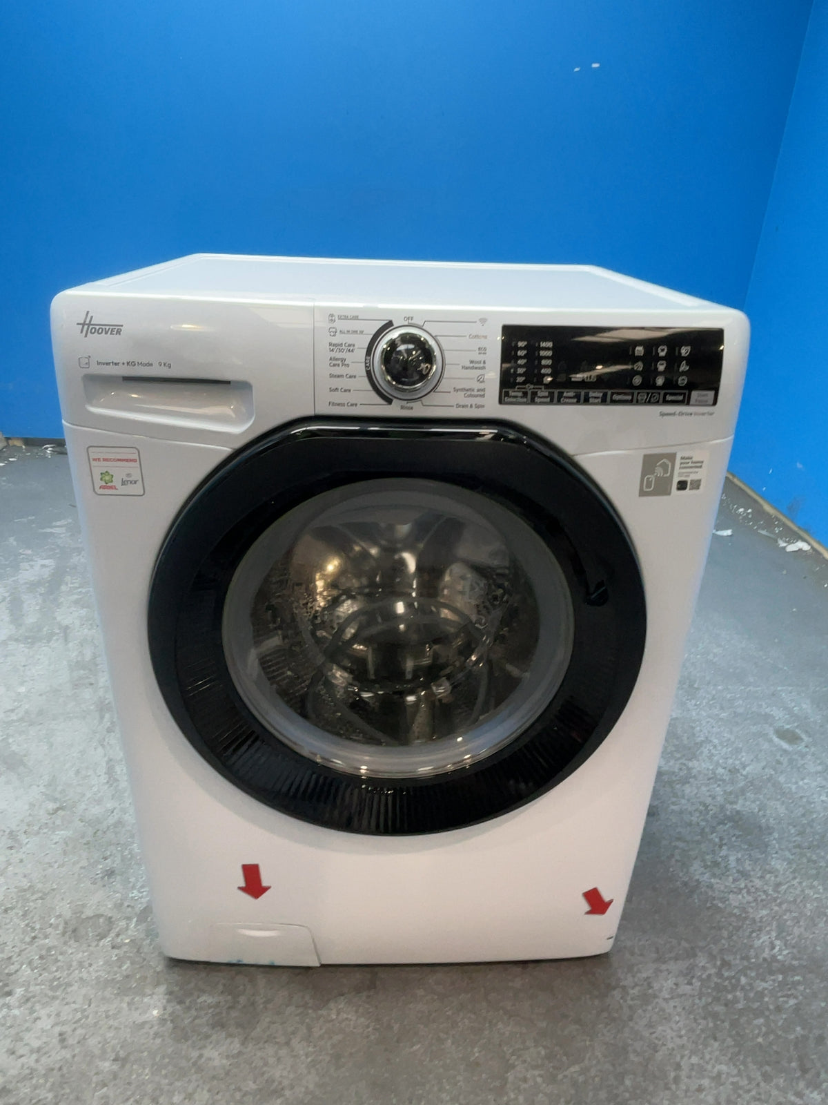 #GRC-162-920 - Hoover H-WASH 350 9kg 1400rpm Washing Machine – Allergy Care Pro, White