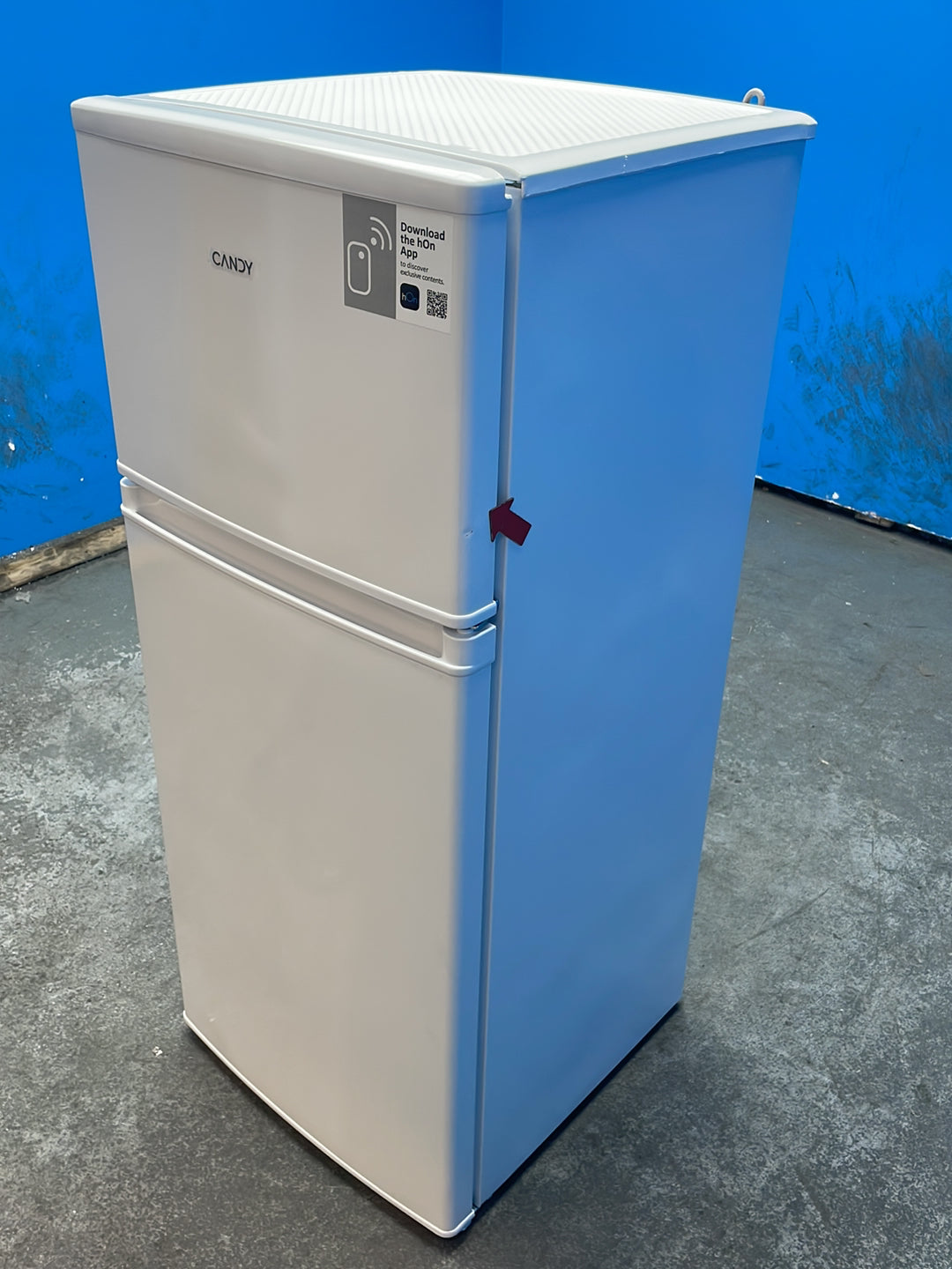 #GRC-163-012 - Candy 48cm Fridge Freezer – 117L, White, Manual Defrost