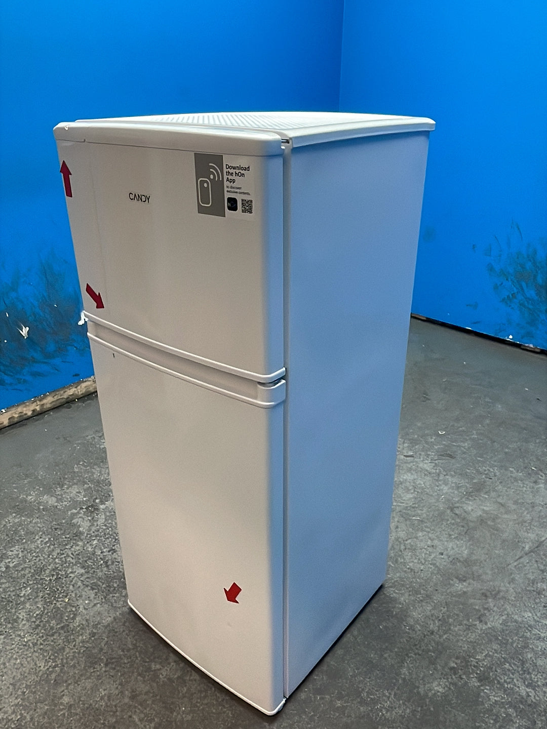 #GRC-163-014 - Candy 48cm Fridge Freezer – 117L, White, Manual Defrost