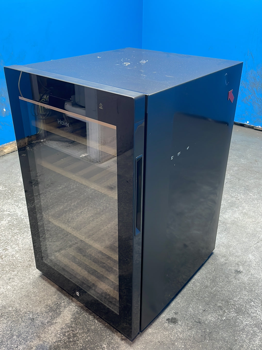 #GRC-163-439 - Haier Wine Bank 50 Series 7 42 Bottle Dual Zone Wine Cooler – Natural Airflow