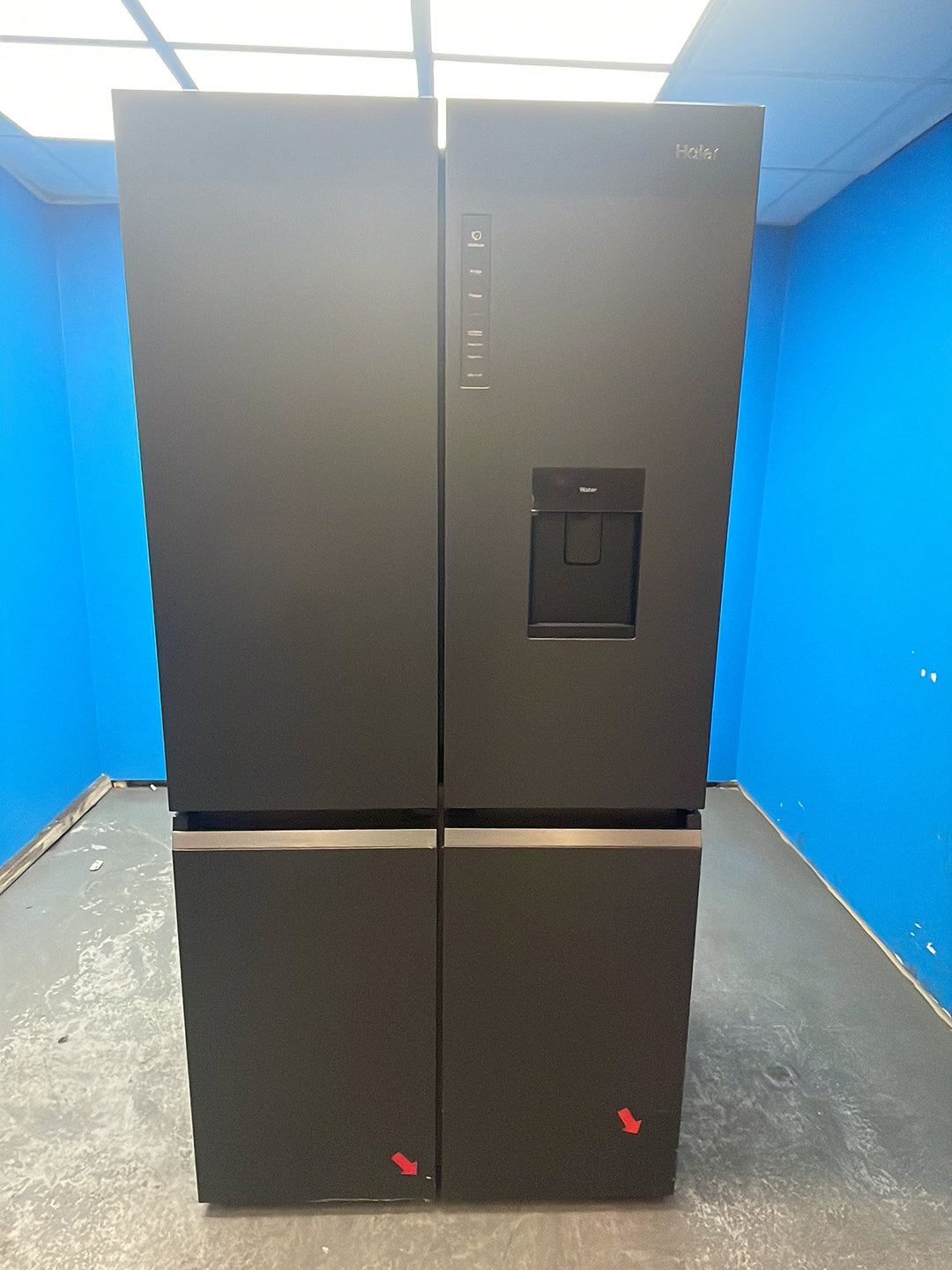 #GRC-163-480 - Haier French 4 Door Fridge Freezer – 528L, Black, Total No Frost