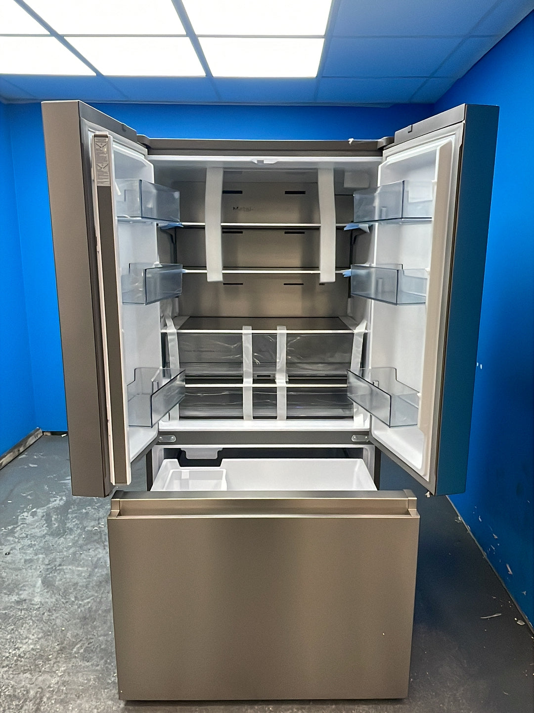 #GRC-163-505 - Hisense 91.4cm French Door Fridge Freezer – 634L, Stainless Steel