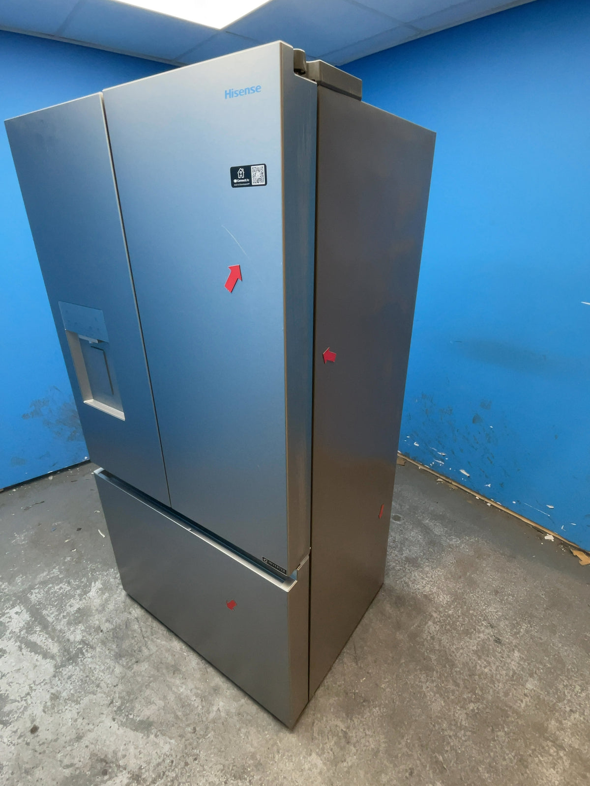 #GRC-163-512 - Hisense 91.4cm French Door Fridge Freezer – 634L, Stainless Steel