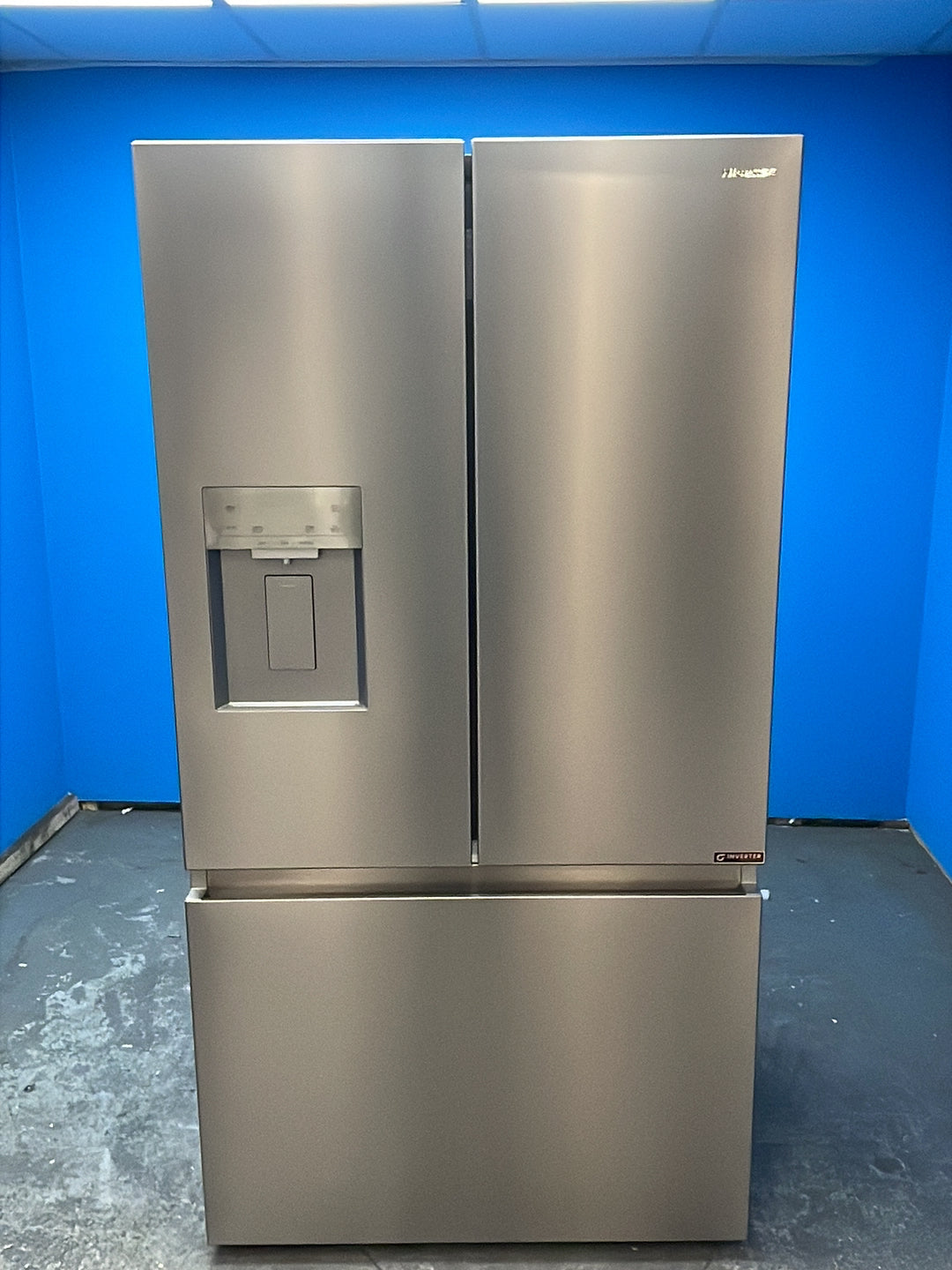 #GRC-163-516 - Hisense 91.4cm French Door Fridge Freezer – 634L, Stainless Steel