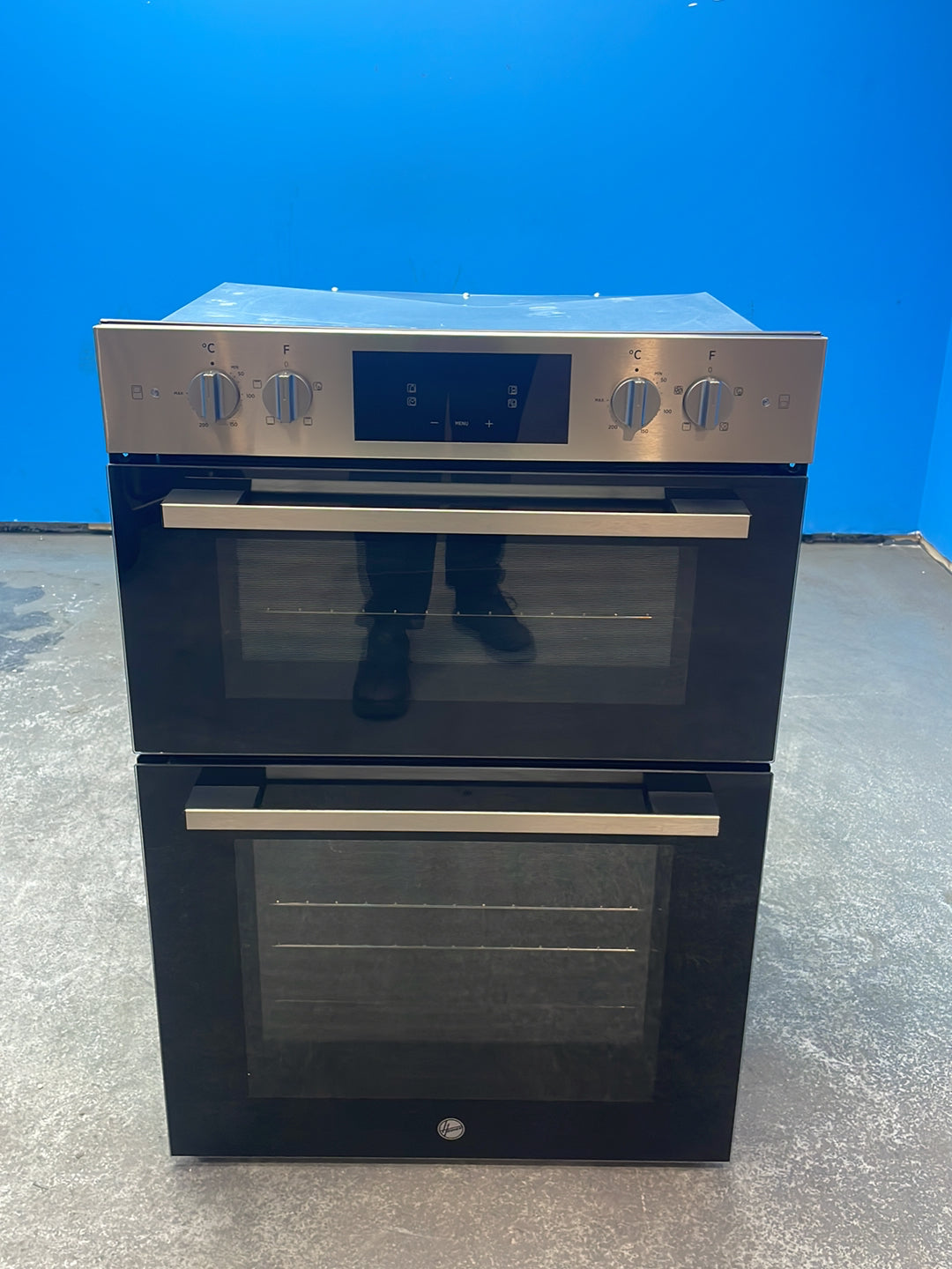 #GRC-163-765 - Hoover H-OVEN 300 Built-In Electric Double Oven – 110L Total Capacity, Hydro Easy Clean, Stainless Steel